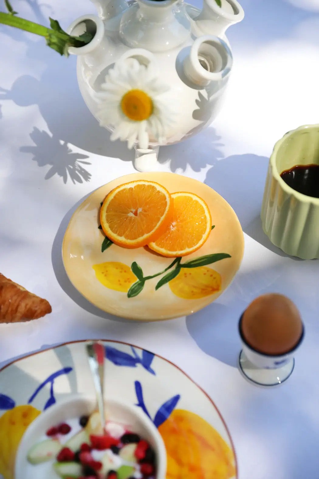 Plate lemon, Yellow
