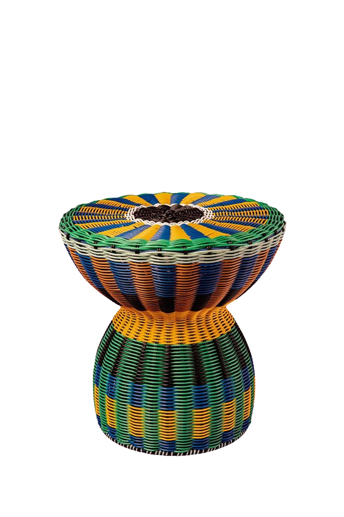 Accent Table | Blue & Yellow