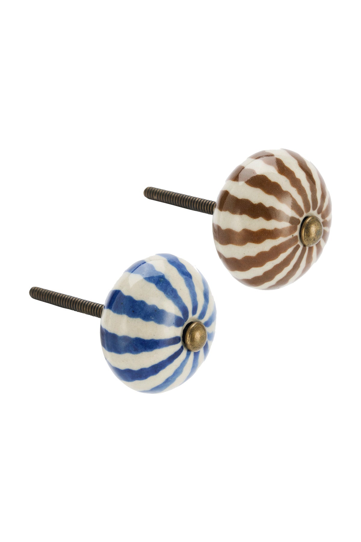 Hand-painted stoneware doorknob | Choose colour