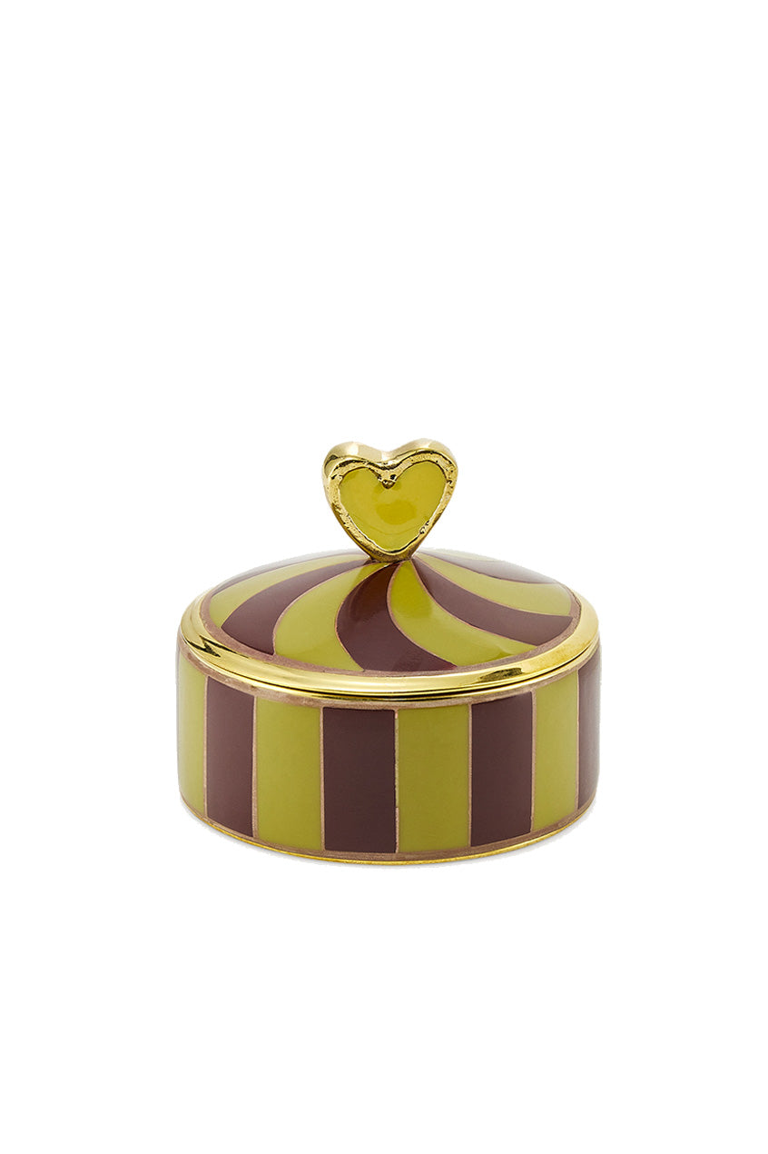 Heart Circus Box | Yellow & Brown