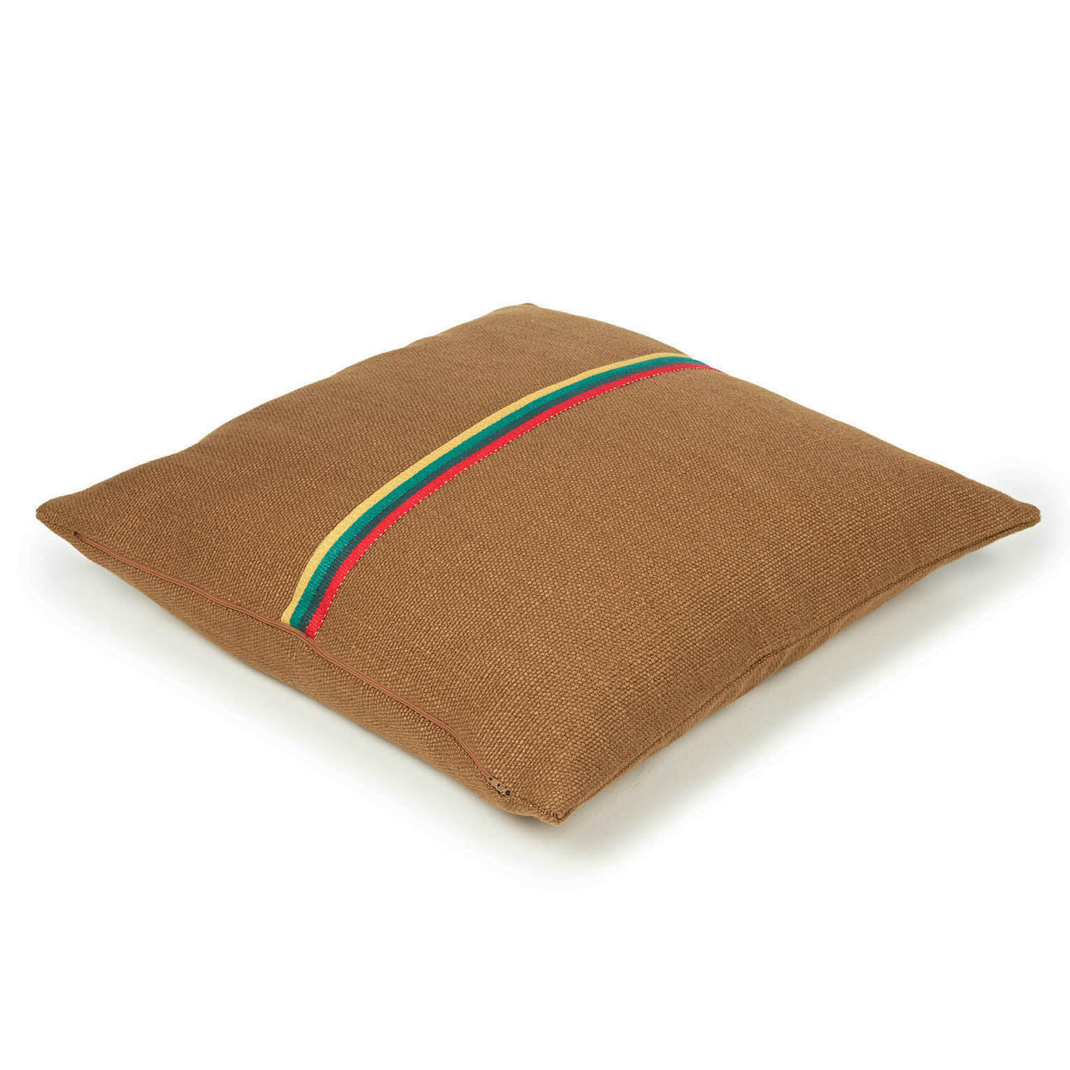 Cushion Brown & Thin Stripes