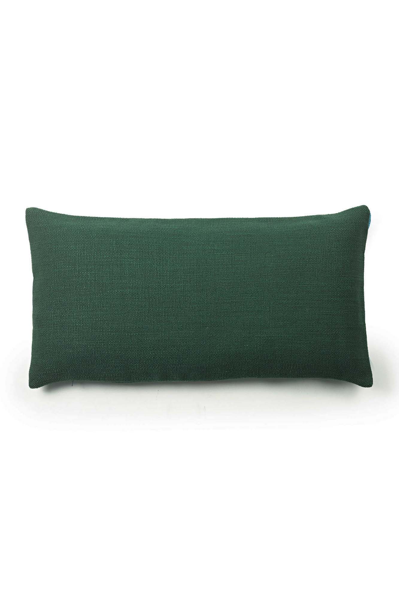 Cushion Green & Thin Stripes