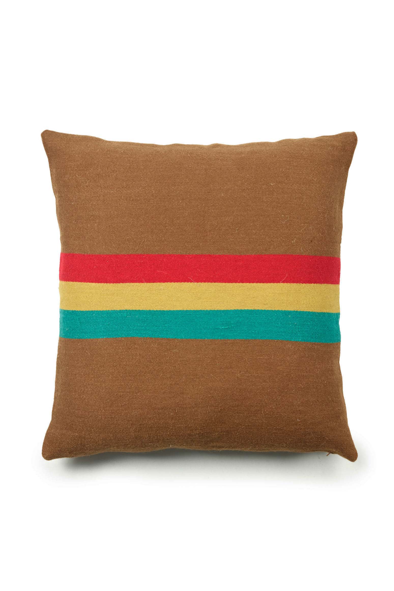 Cushion Brown & Multi Stripes