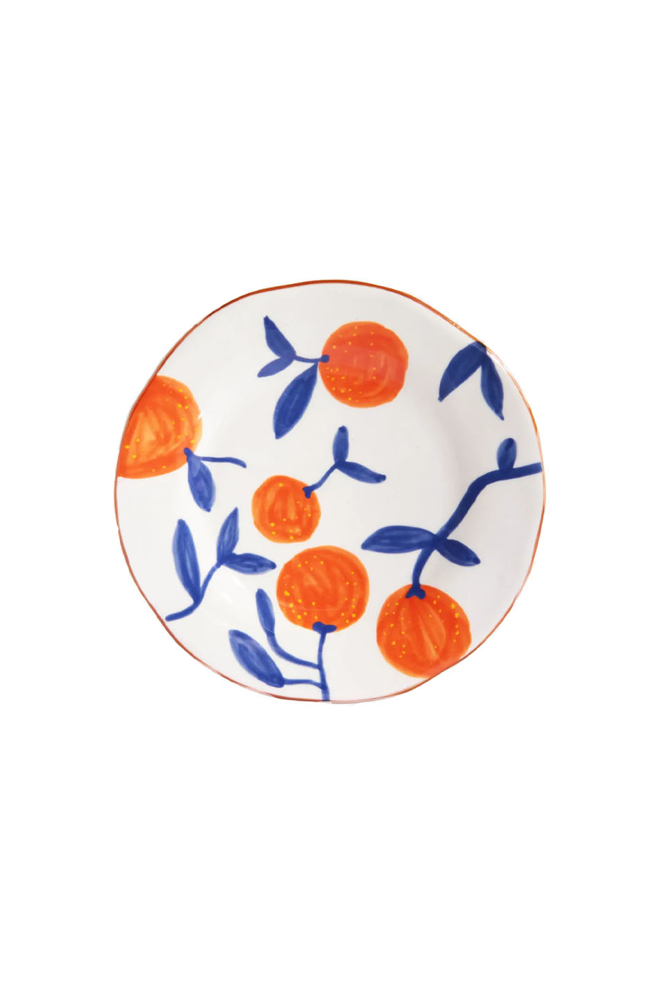 Plate orange, Orange & Blue