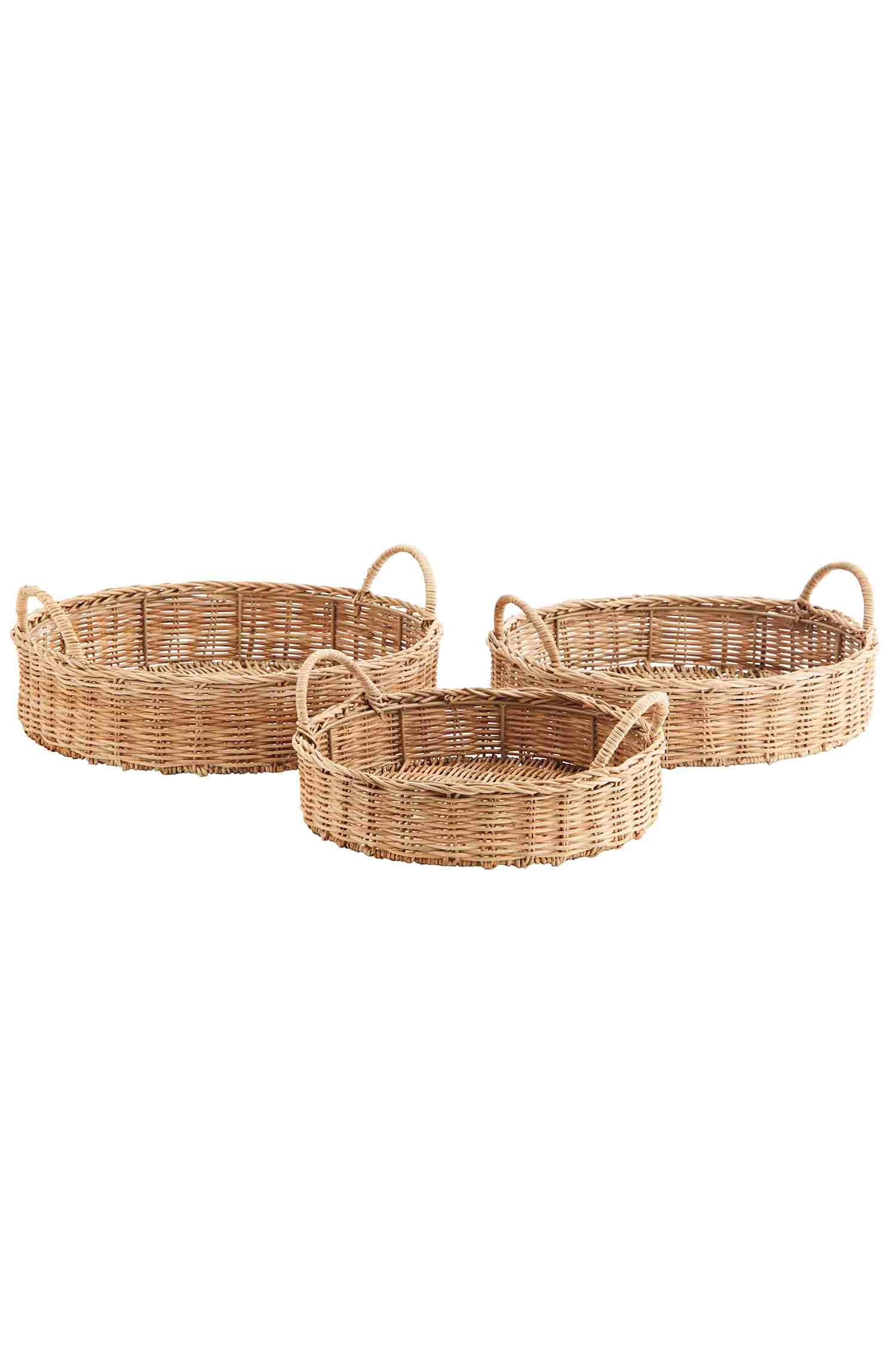 Tray rattan round "M"