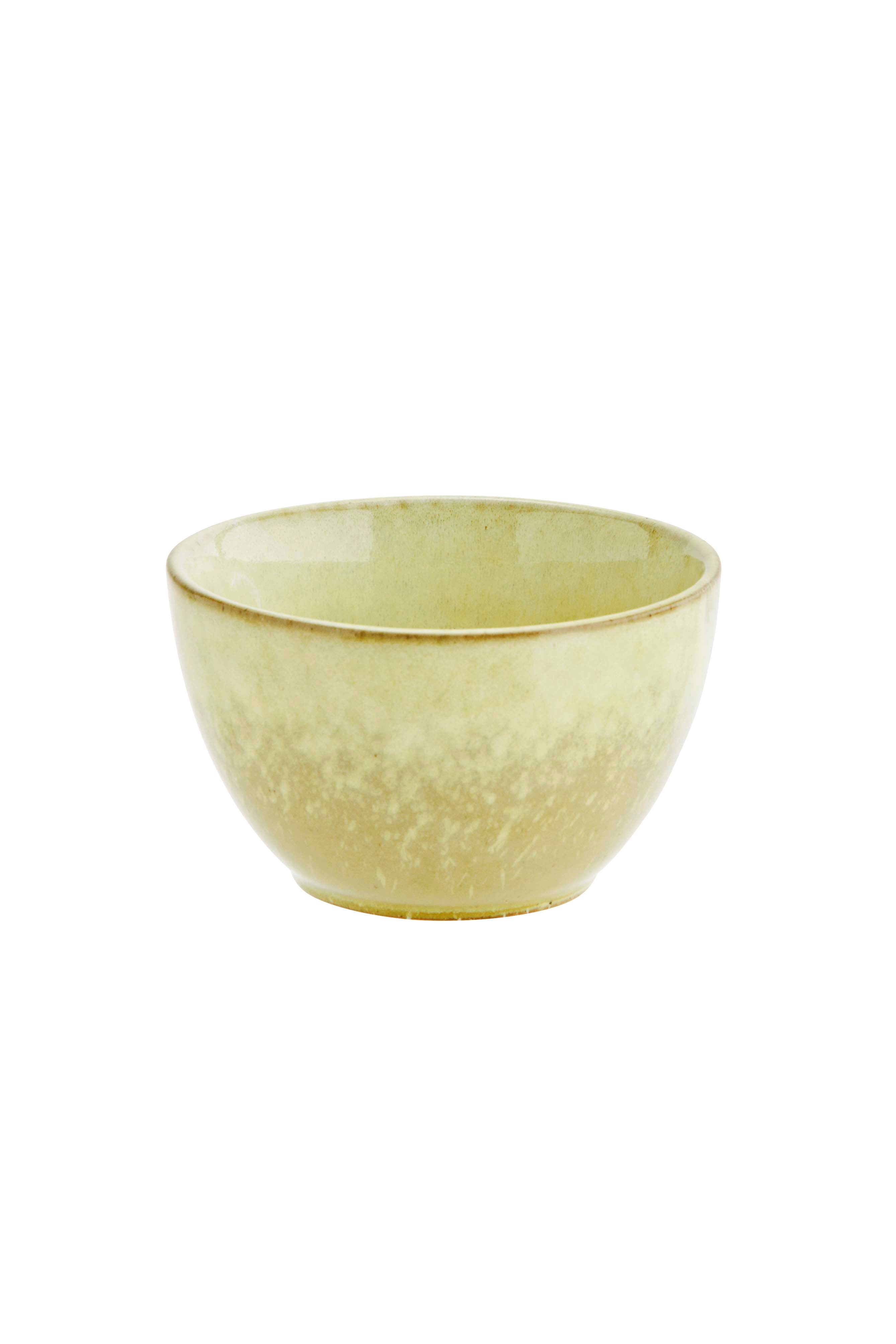 Bowl stoneware multicolor orange & green, ⌀13cm