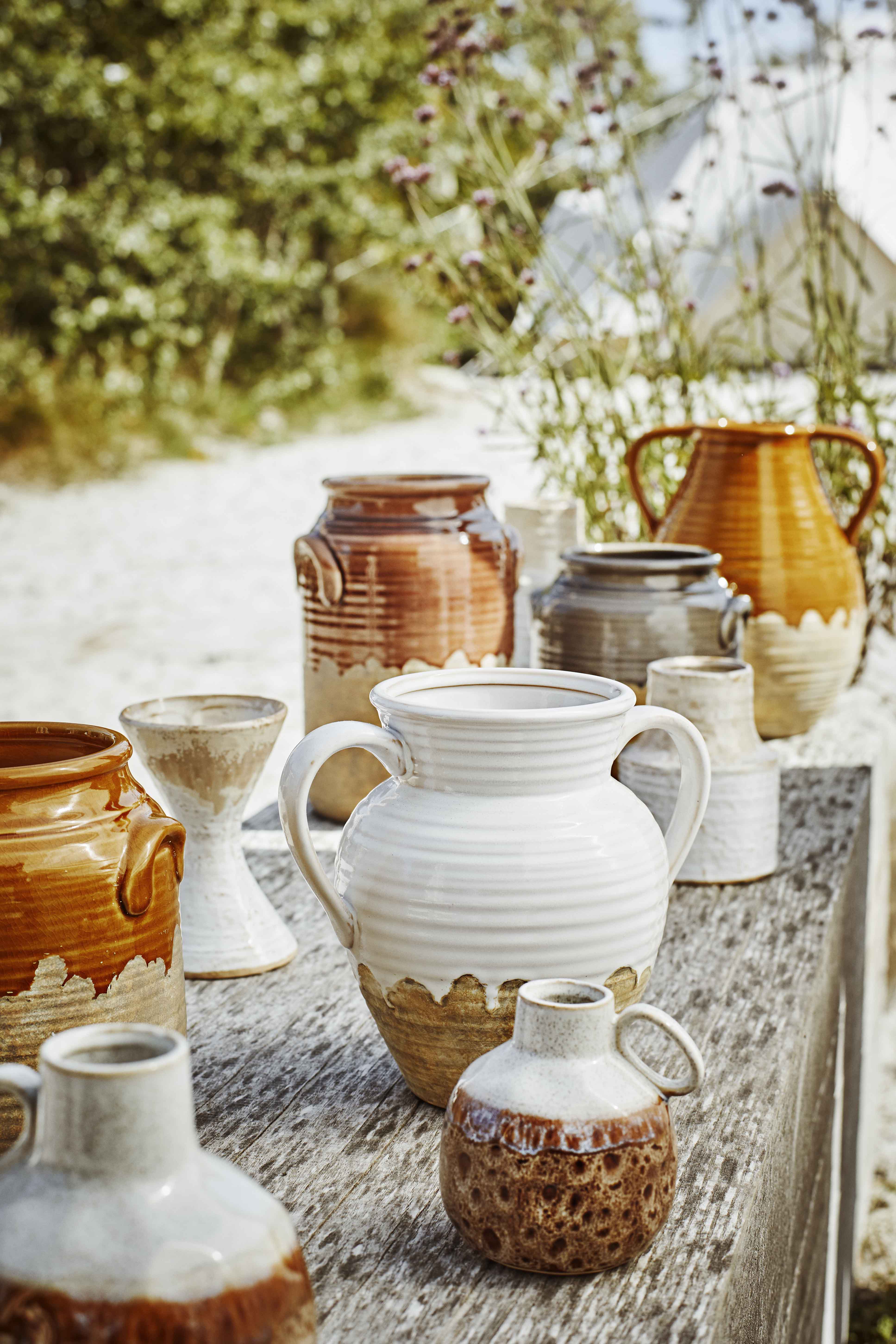 Vase Stoneware Brown