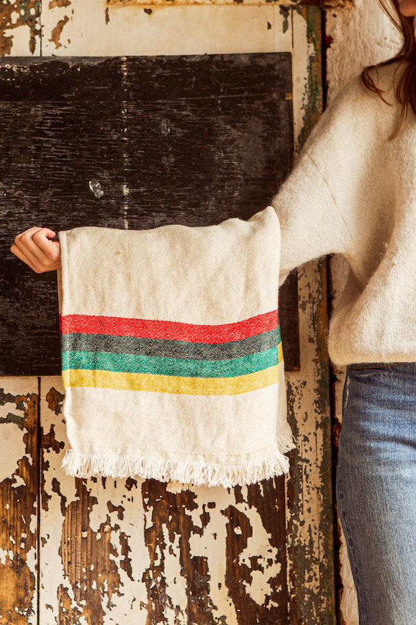 Blanket/Towel Linen | Summer stripes