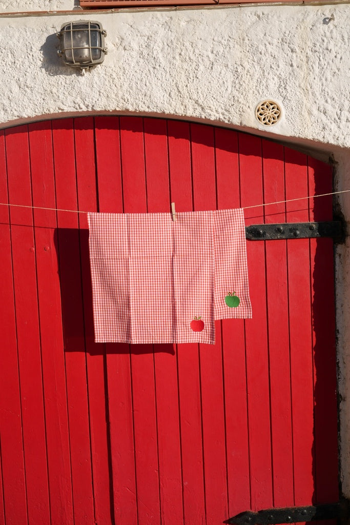Kitchen towel, Checkered Tomato
