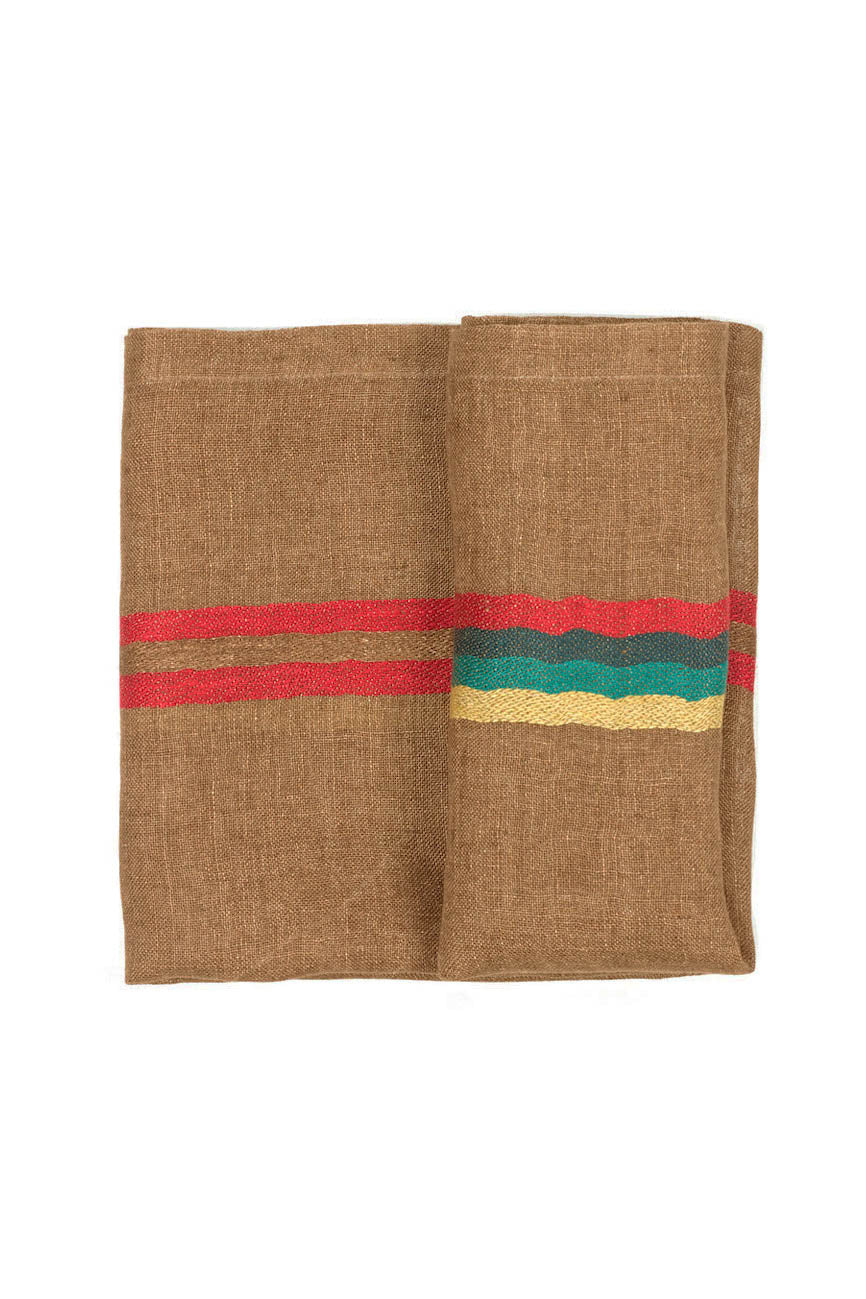 Napkin Brown Stripe