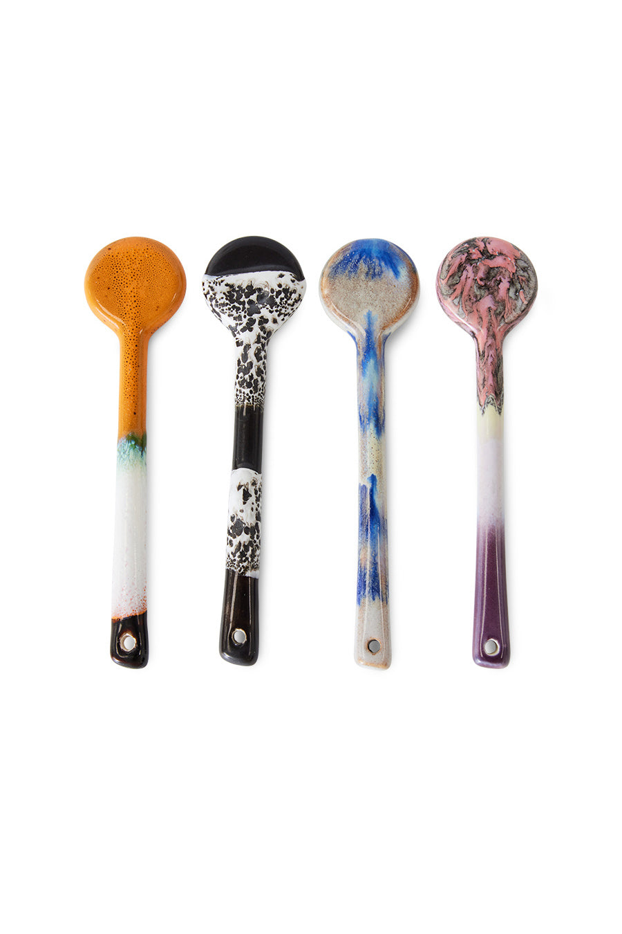 Ceramic spoons, M, set of 4