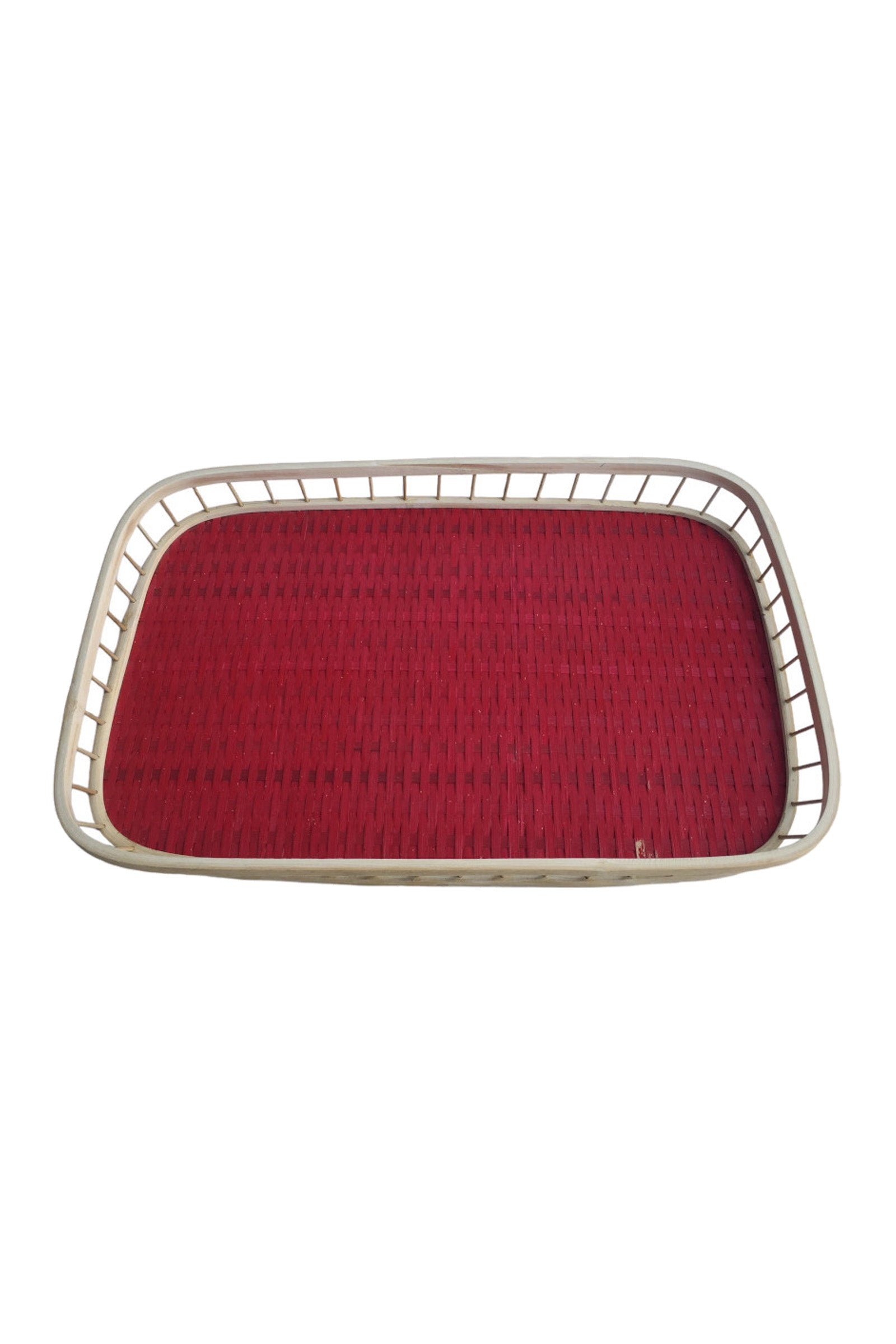 Tray Bamboo Rectangular | Red