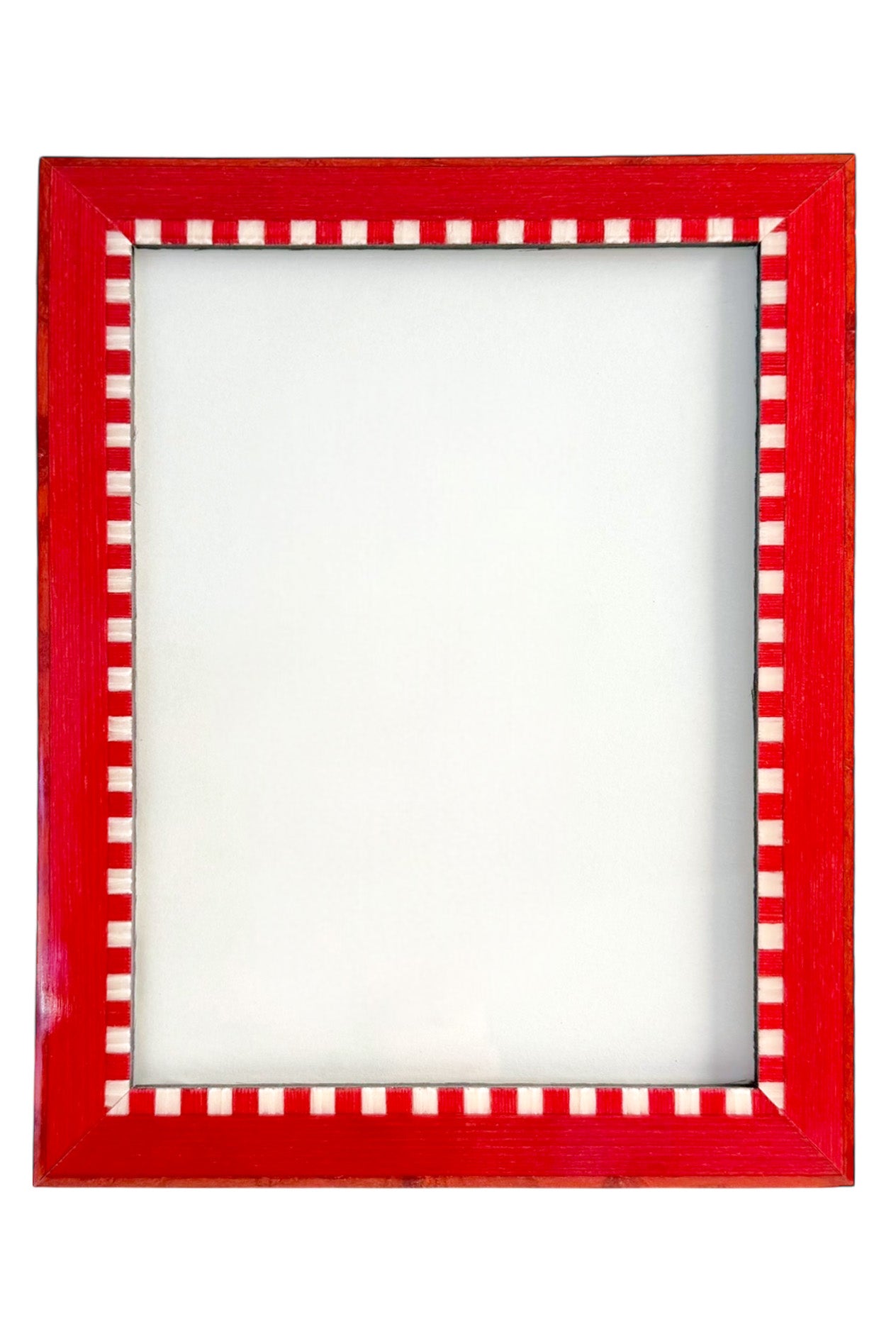 Photo Frame Red & White Squares | Choose Size