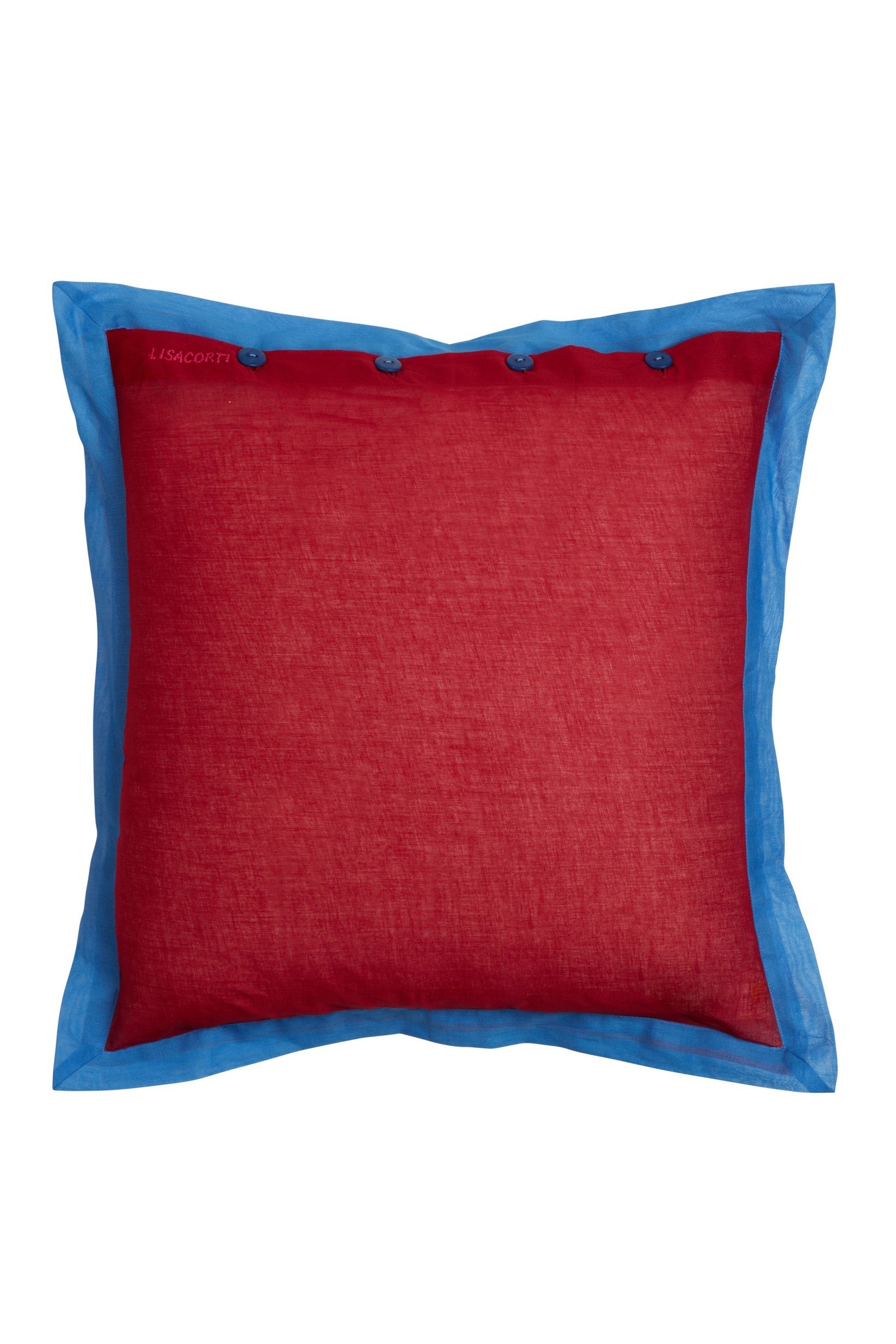 Cushion, Cherry red Organza
