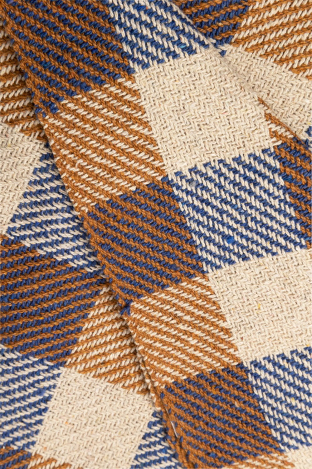 Throw/Blanket, Checkered Coffee/Blue