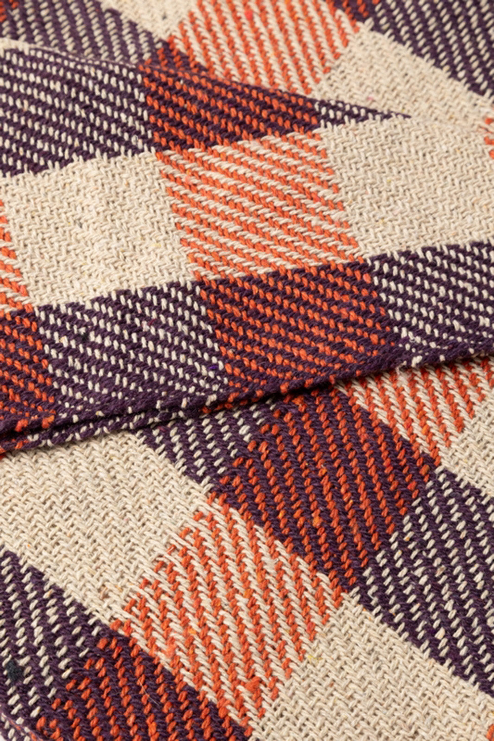 Throw/Blanket, Checkered Violet/Orange