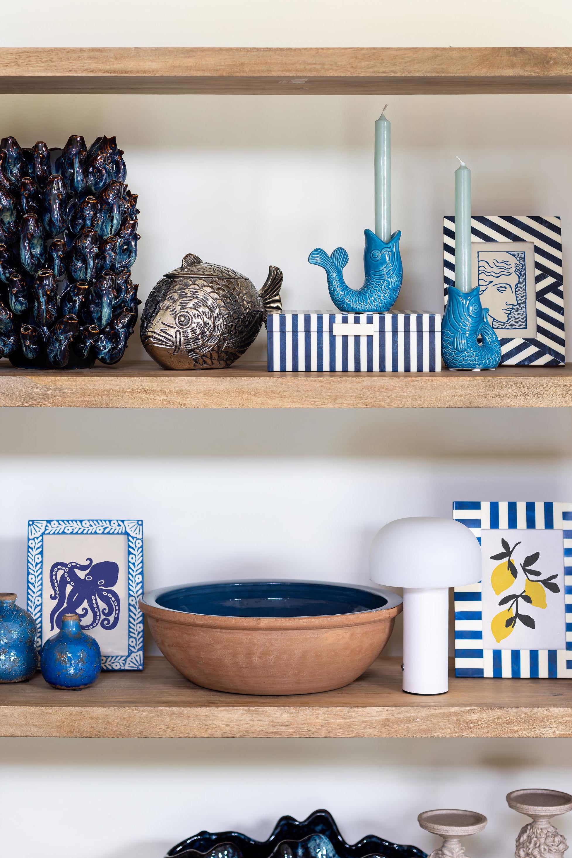 Box | Blue & White Stripes