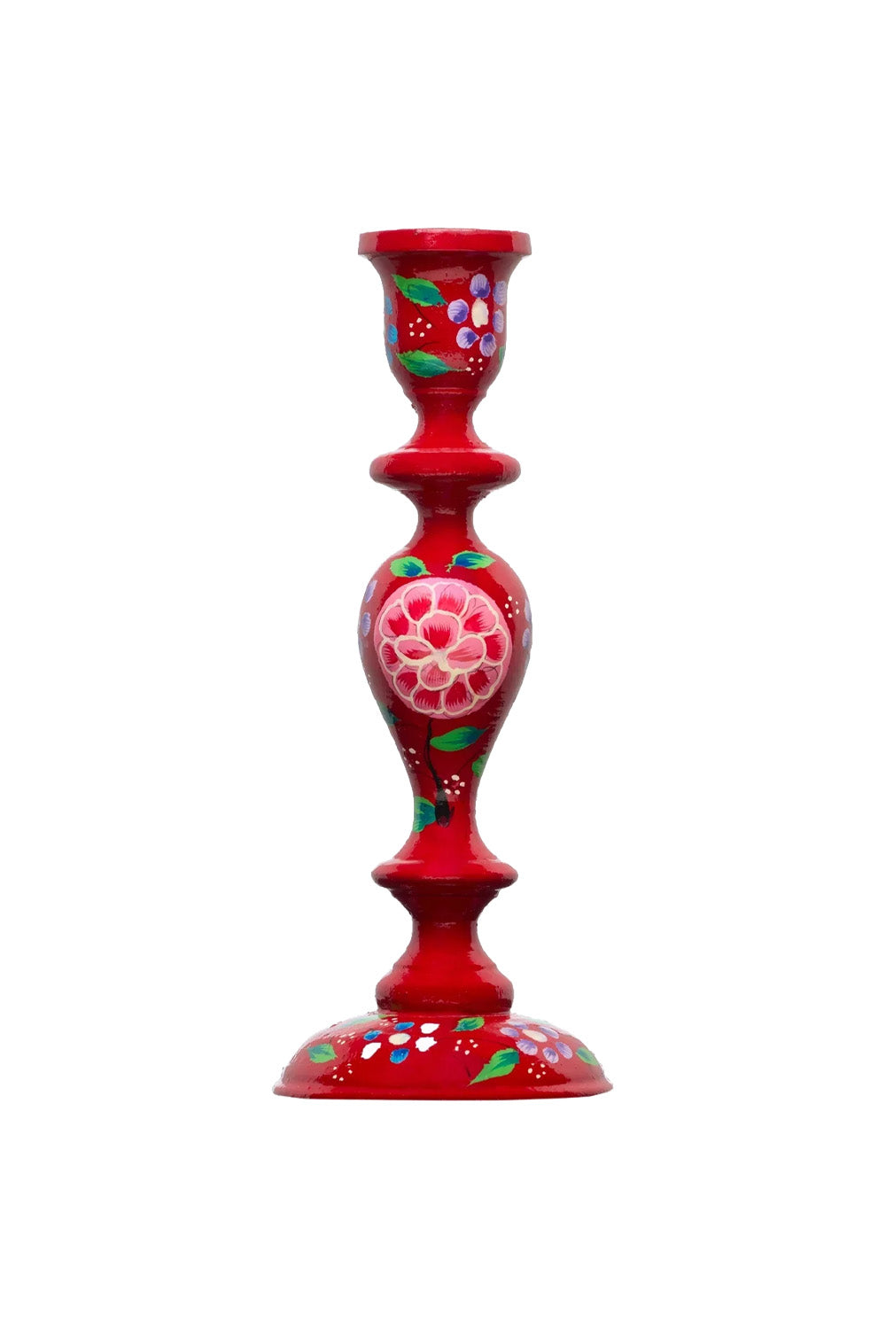 Candle holder | Red Flowers