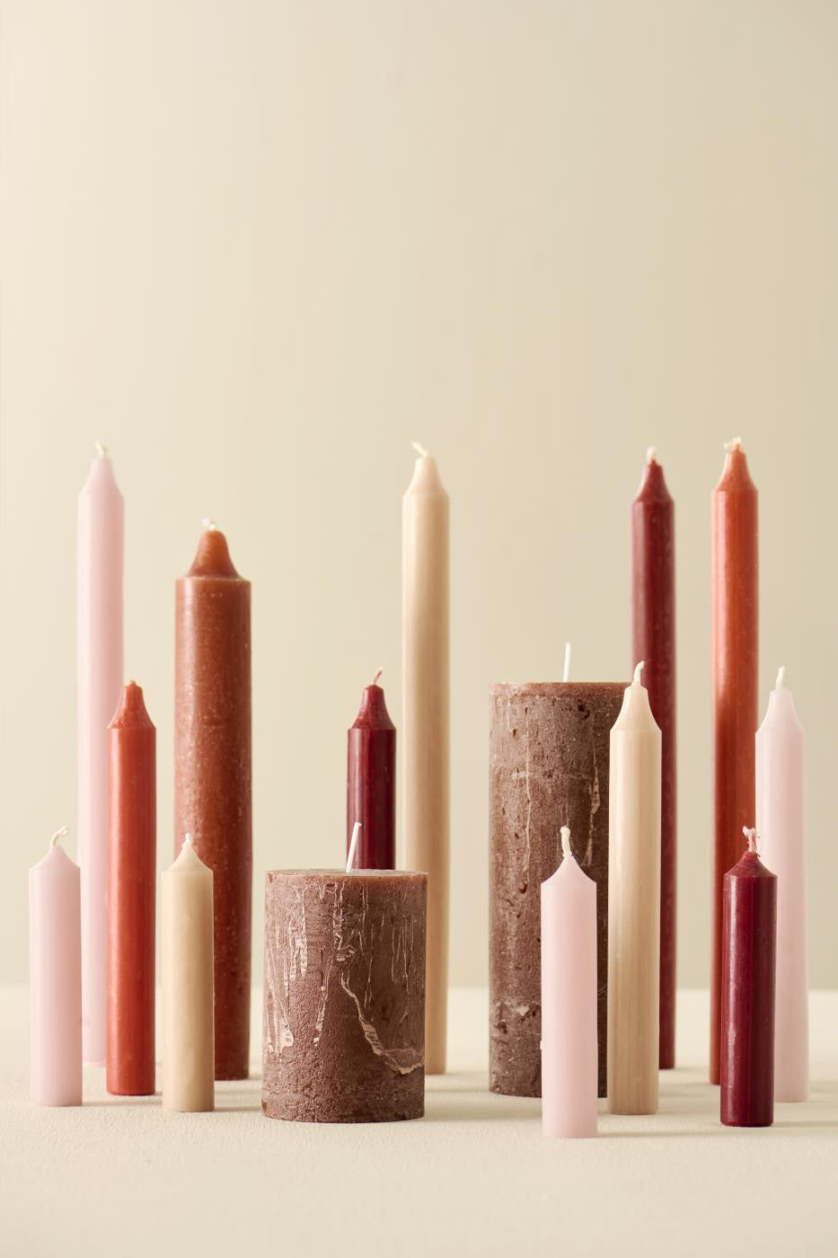 Rustic Candle L | Rust