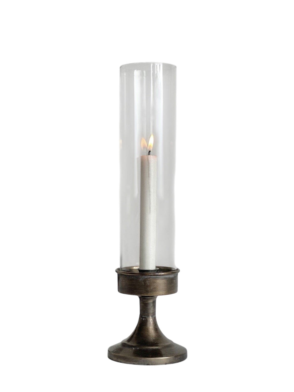 candle holder w/ cylinder glass