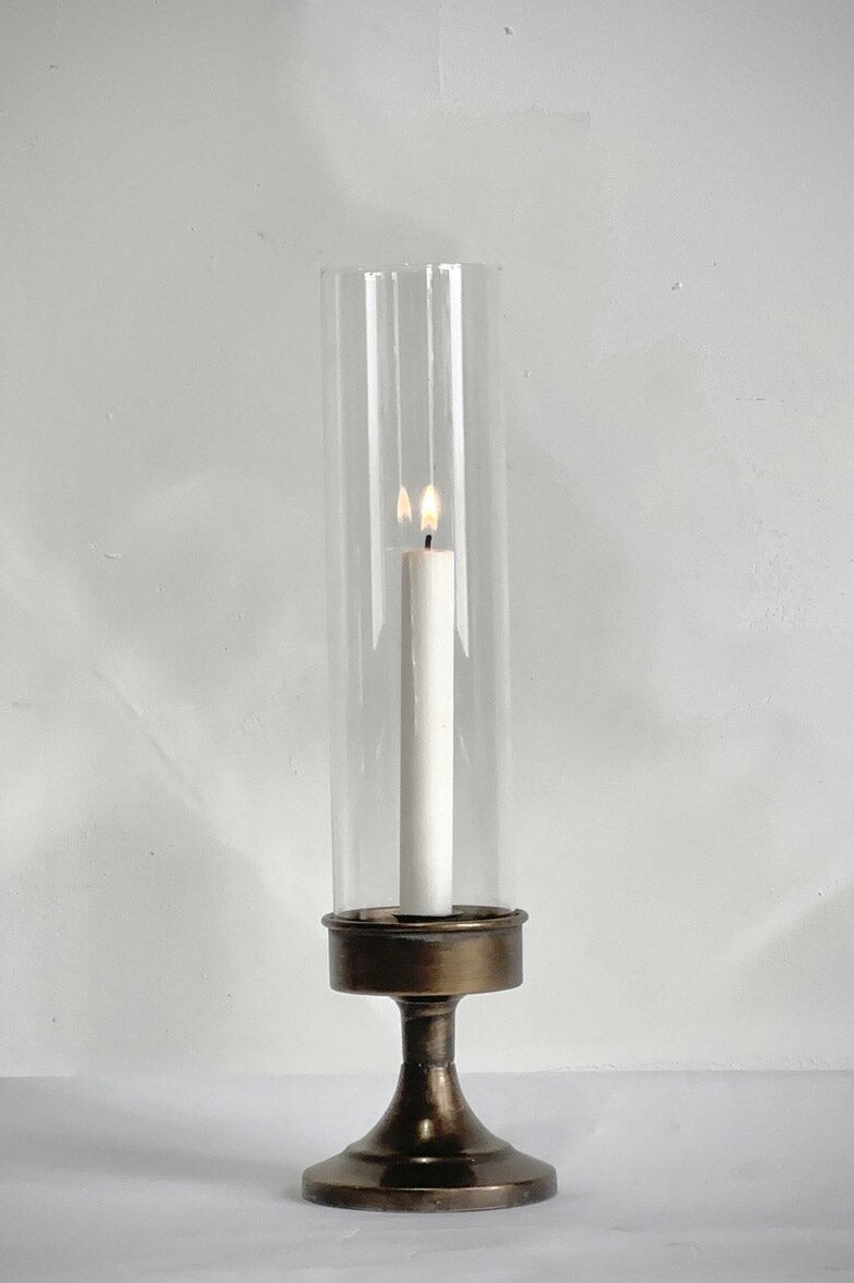candle holder w/ cylinder glass