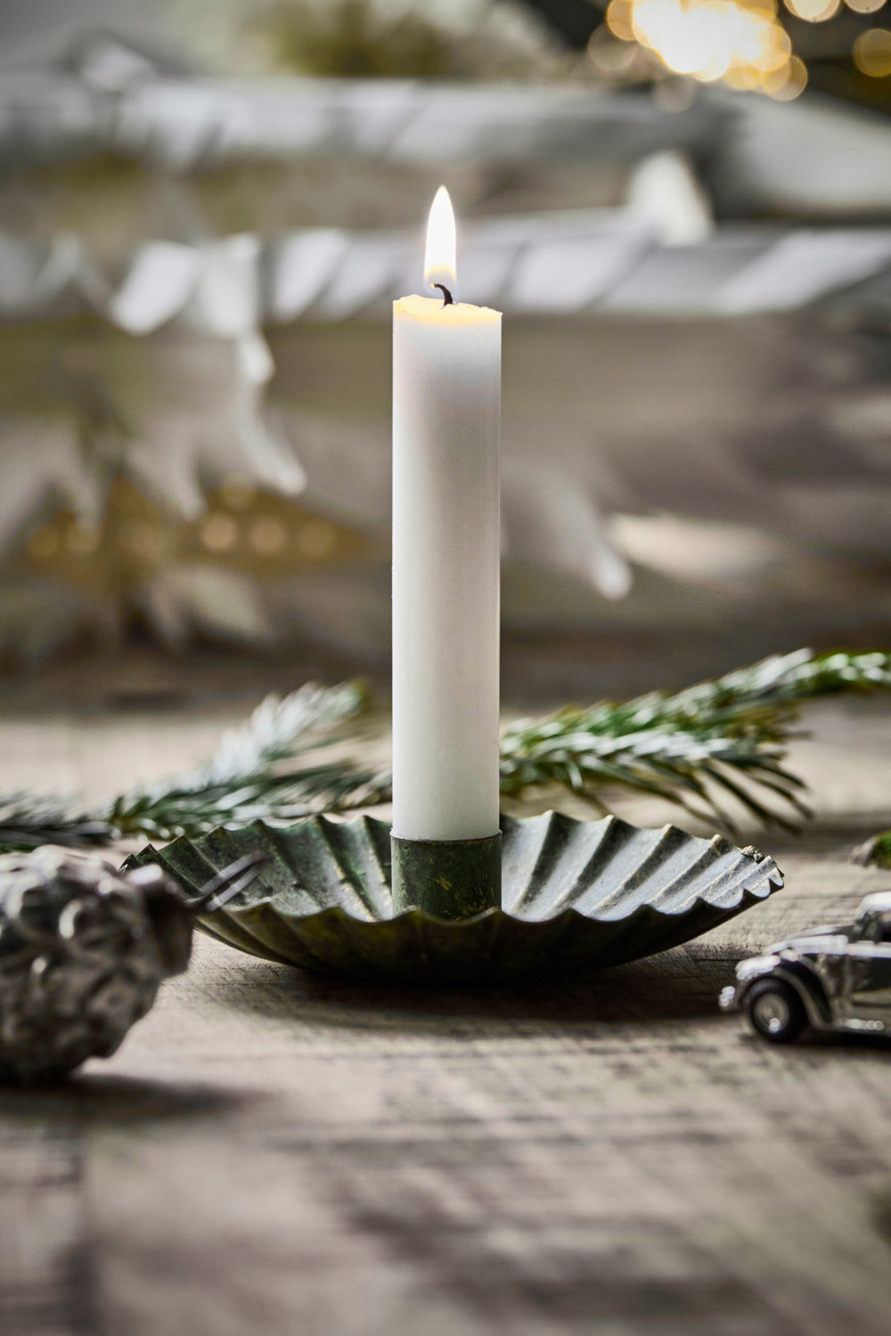 Candle holder | Antique Green