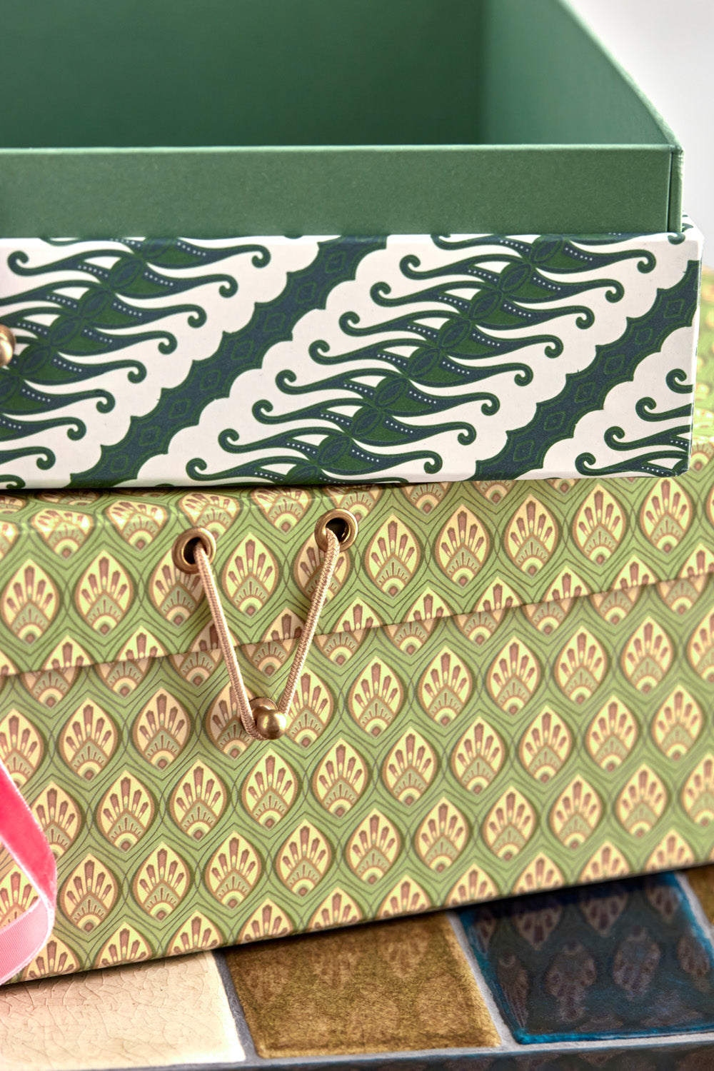 Cardboard Storage box M | Green Cornucopia