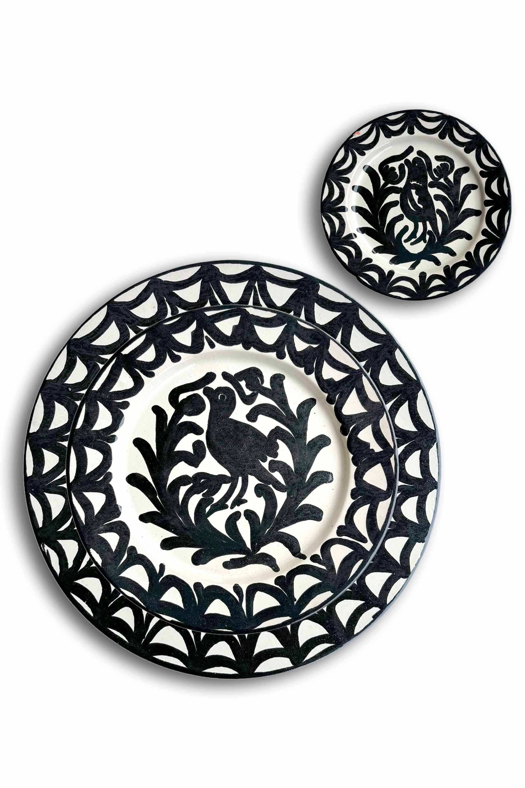 Ceramic Plates & Serving Dishes, Black Bird