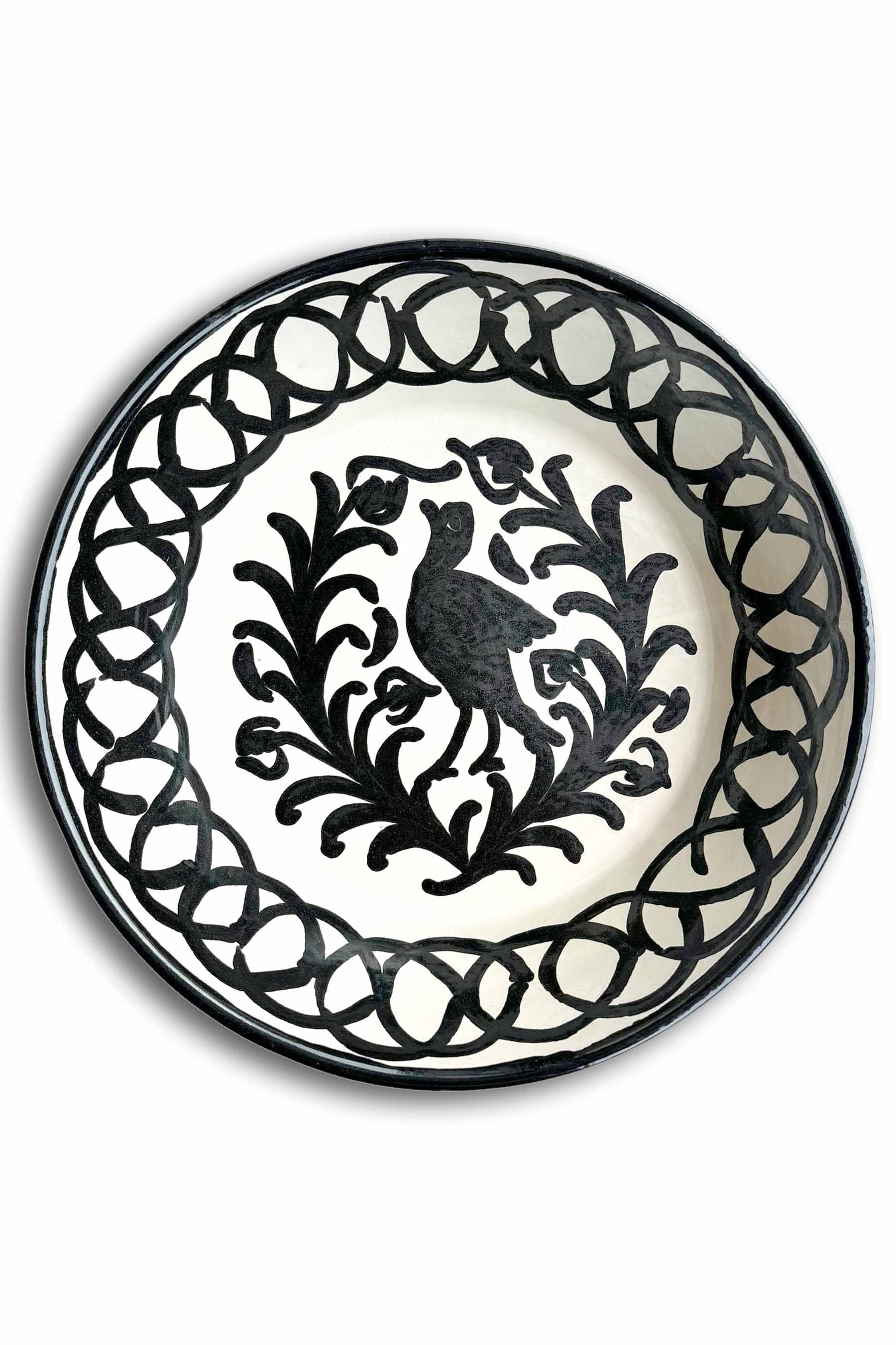 Ceramic Plates & Serving Dishes, Black Bird