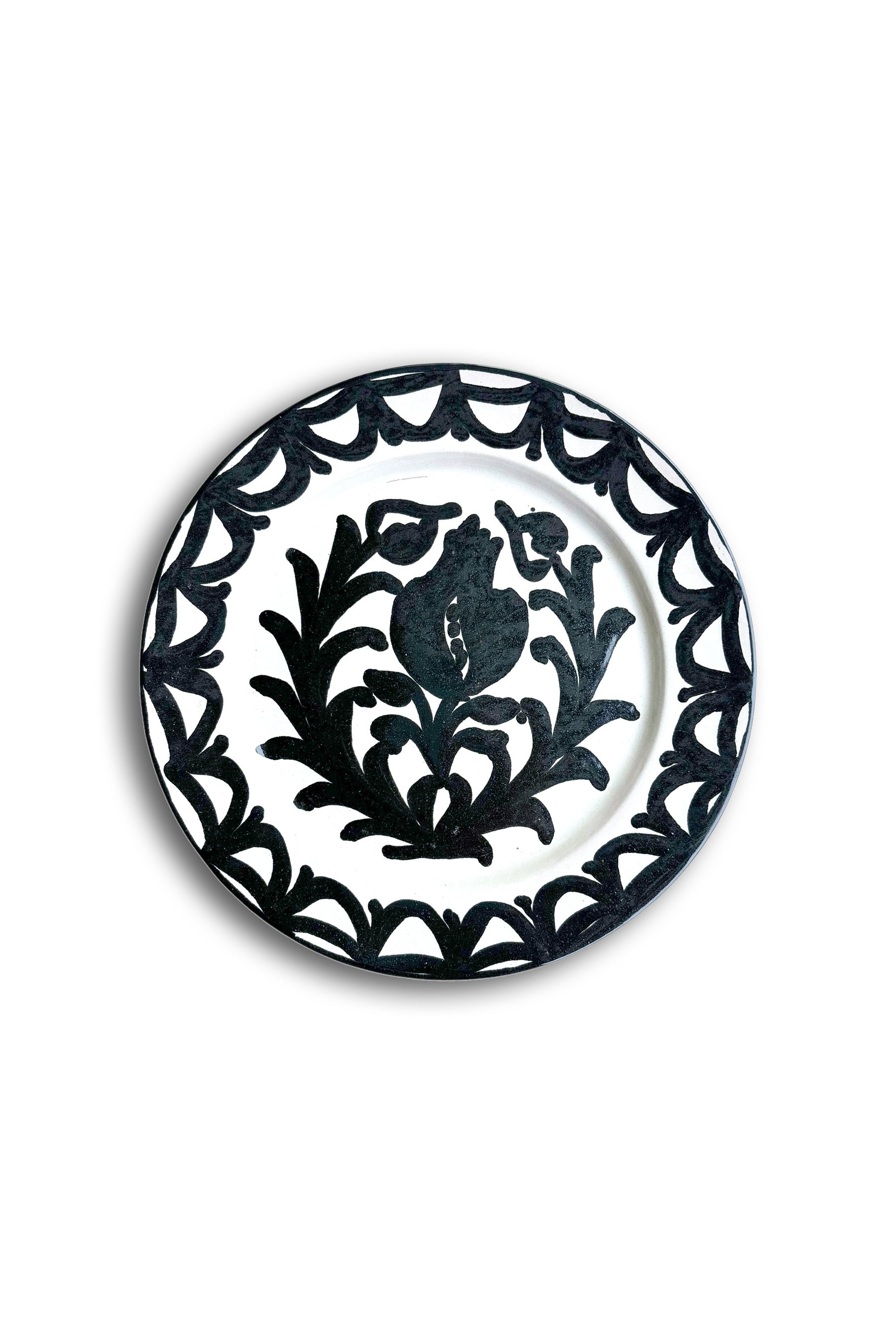 Ceramic Plates & Serving Dishes, Black Pomegranate