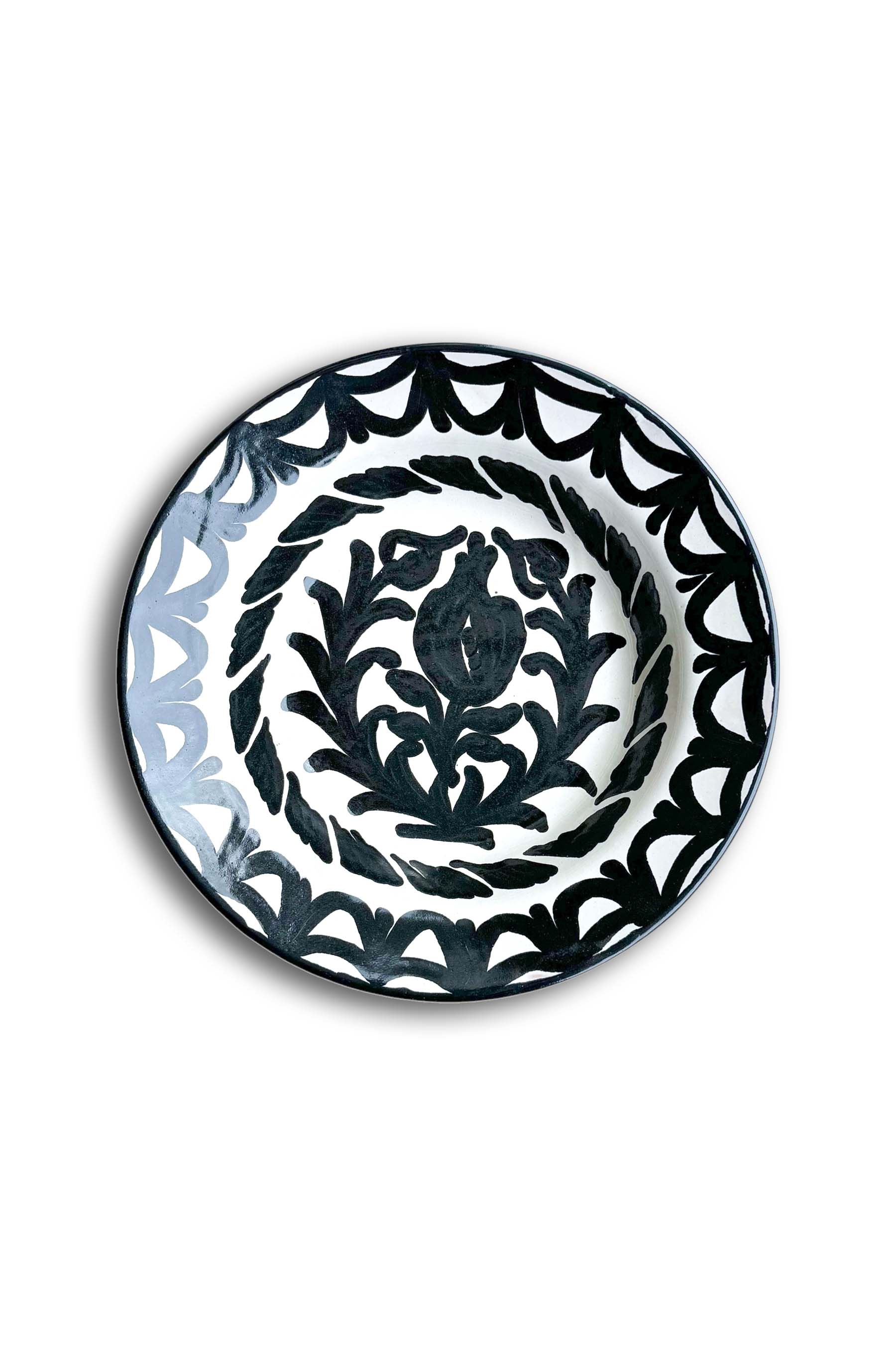 Ceramic Plates & Serving Dishes, Black Pomegranate