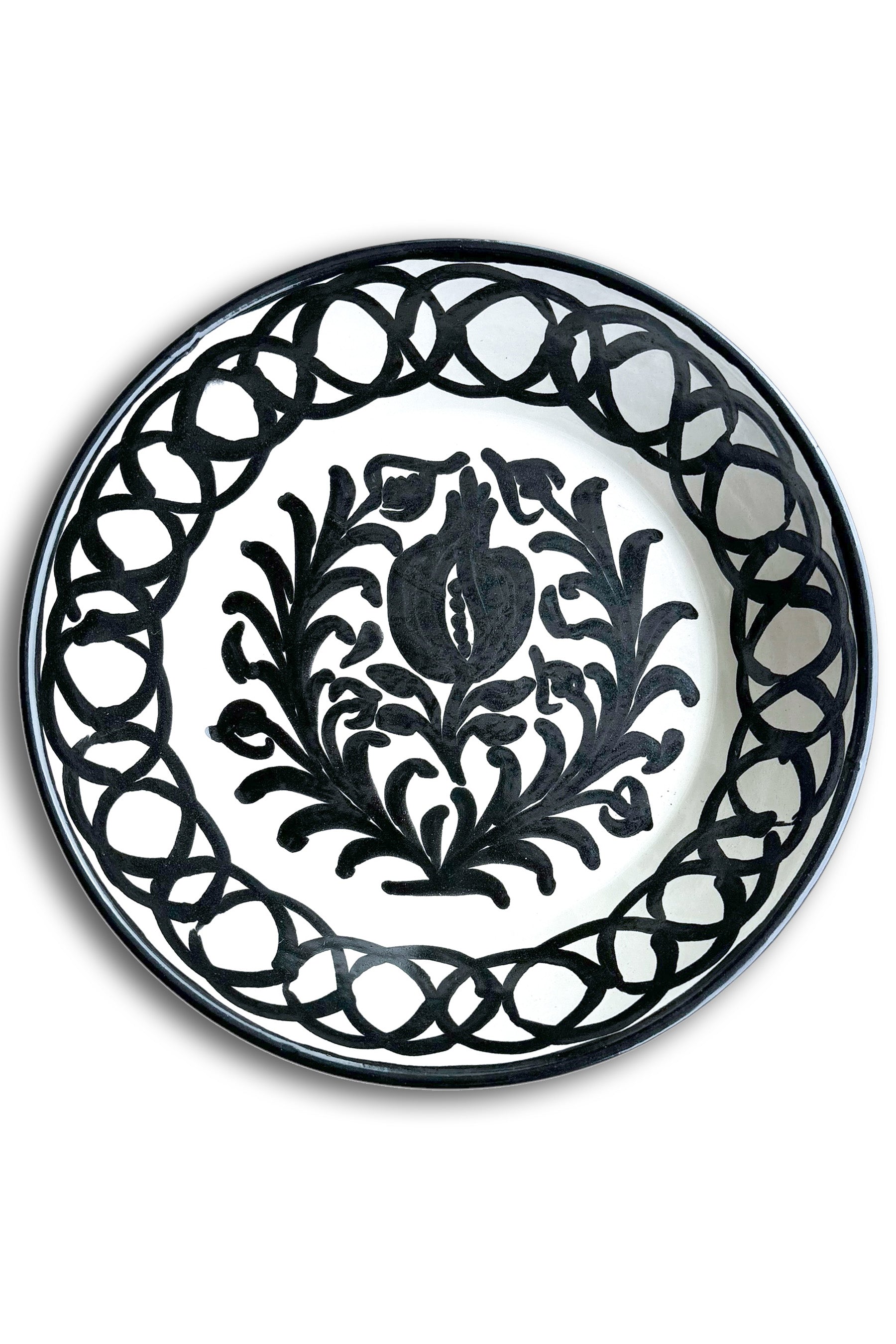 Ceramic Plates & Serving Dishes, Black Pomegranate