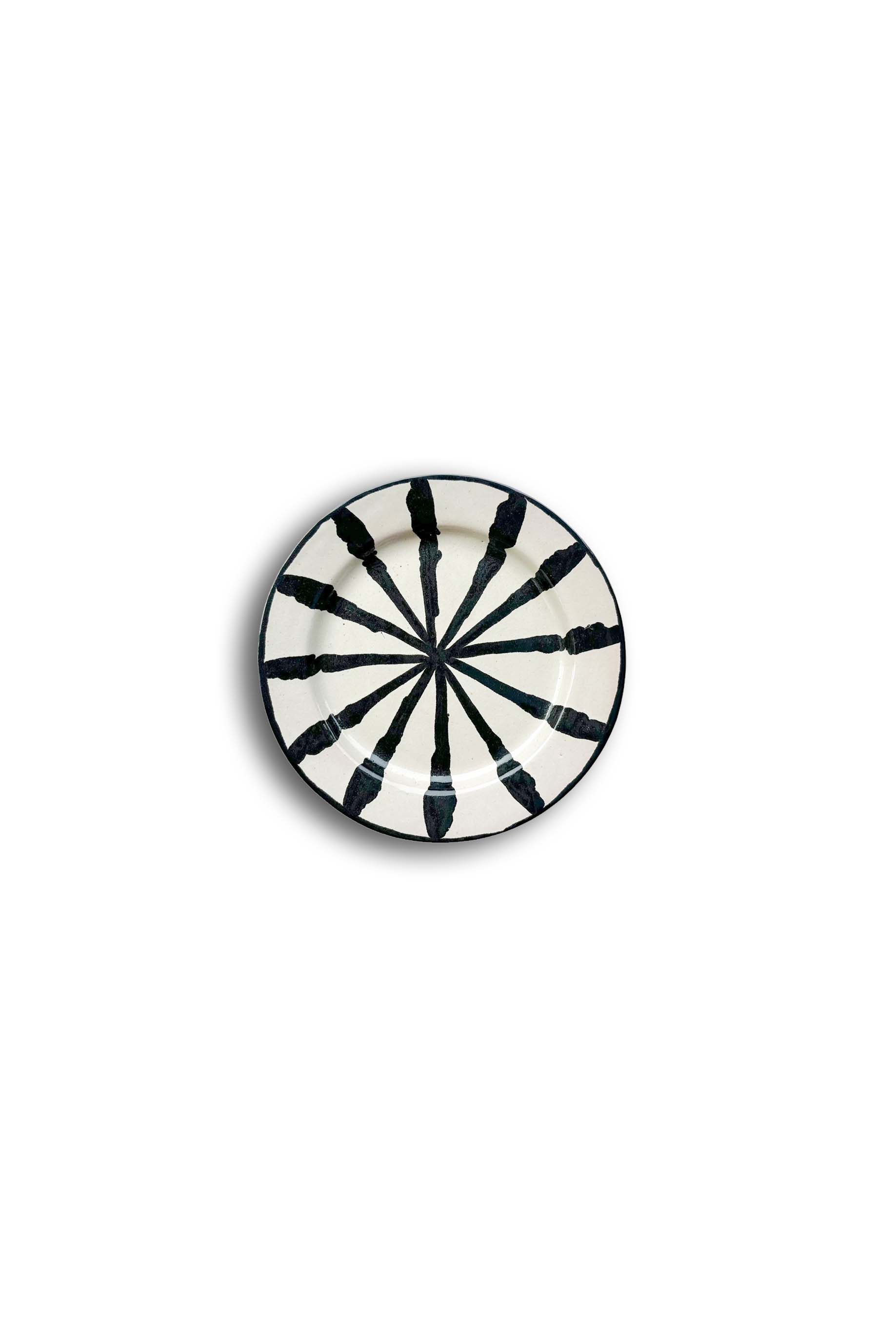Ceramic Plates & Serving Dishes, Black Stripes