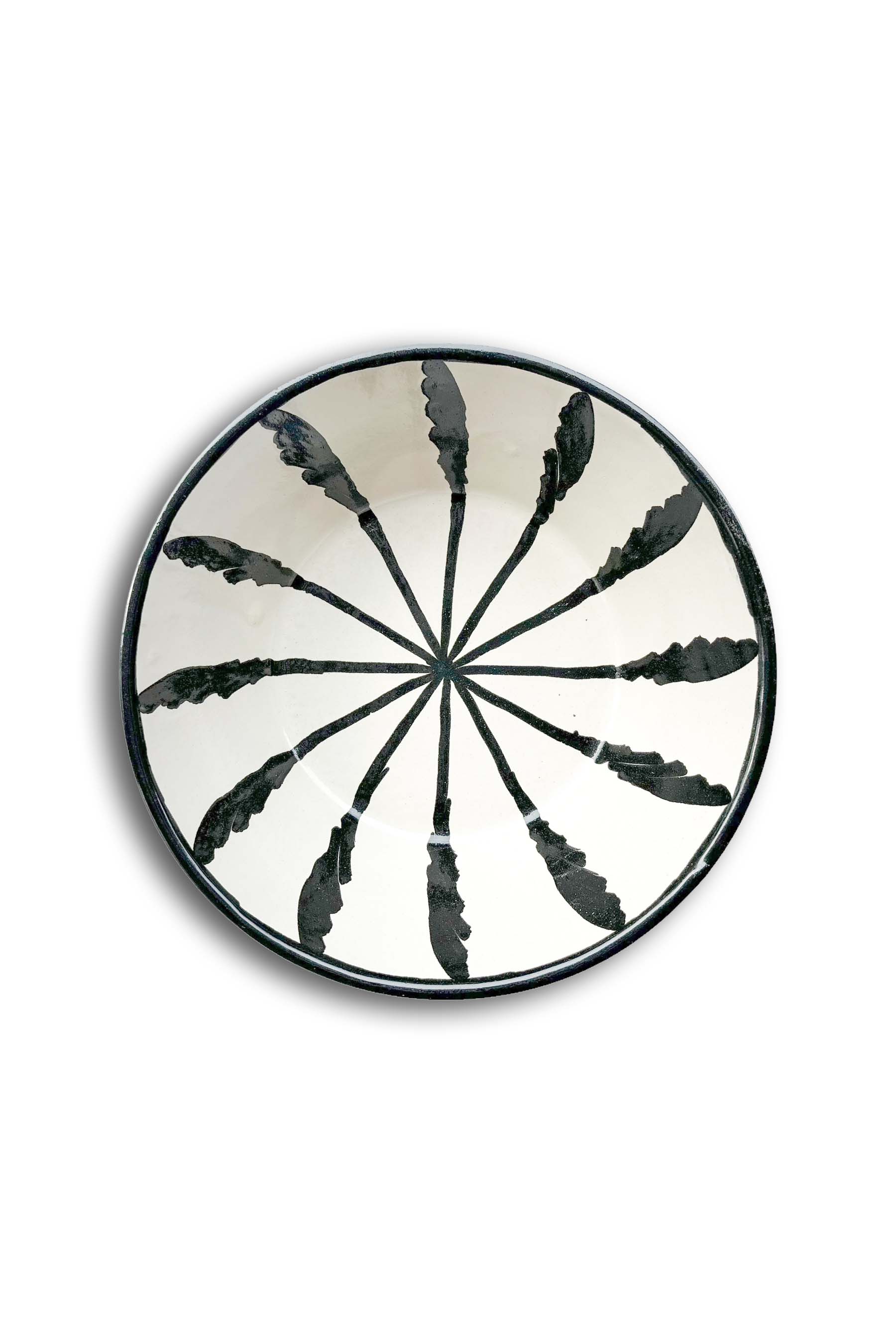 Ceramic Plates & Serving Dishes, Black Stripes