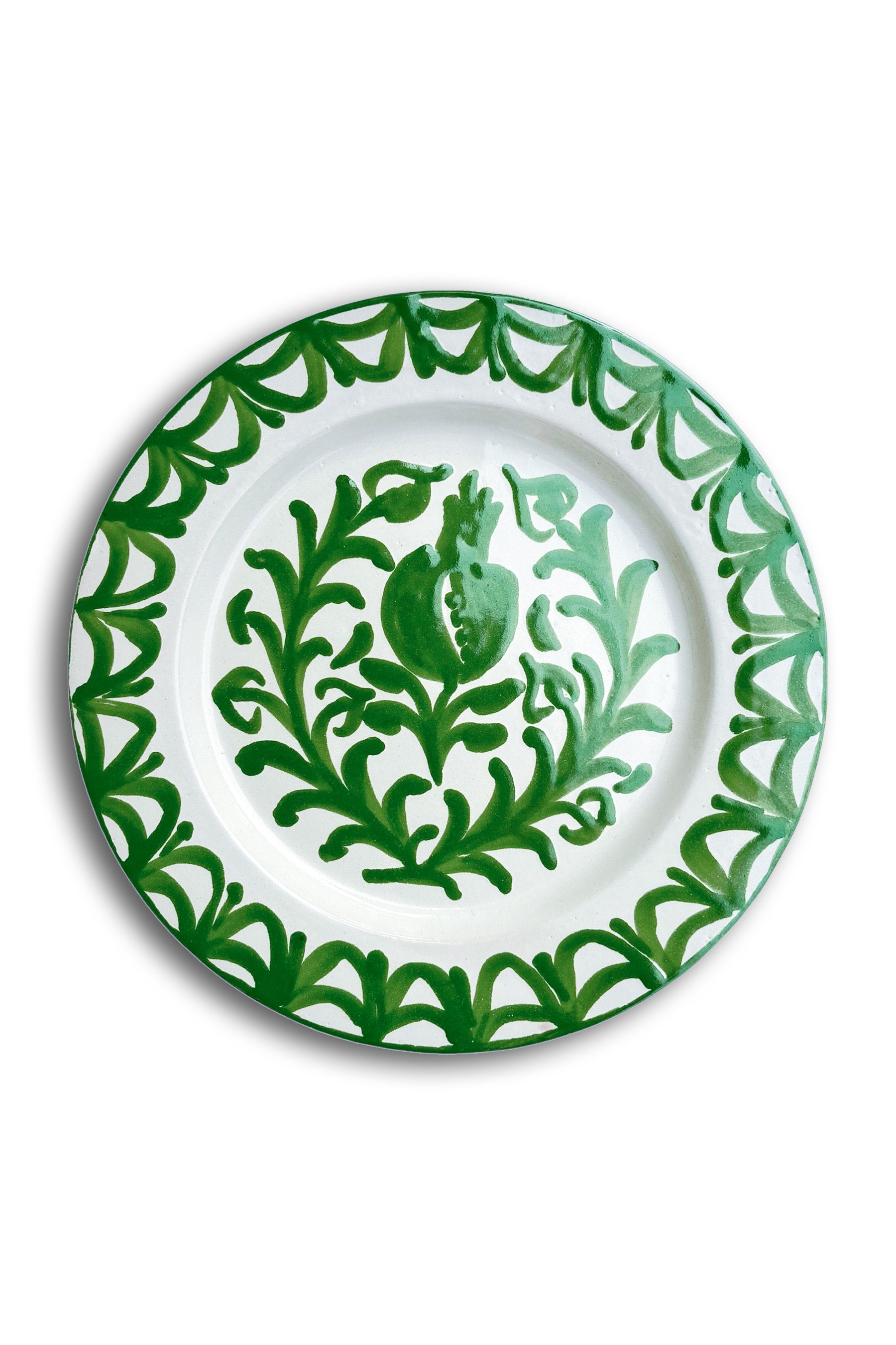 Ceramic Plates & Serving Dishes, Green Pomegranate