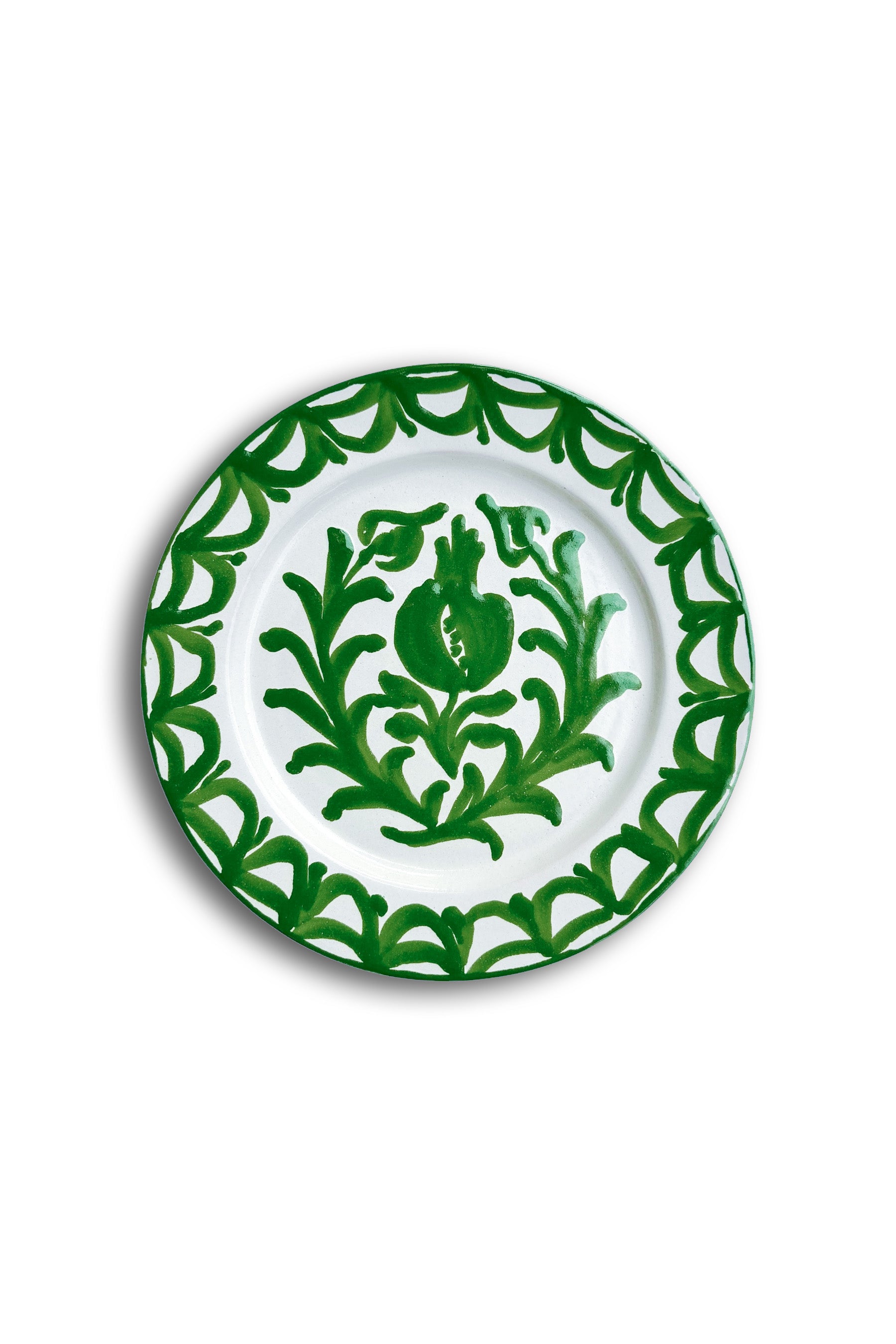 Ceramic Plates & Serving Dishes, Green Pomegranate