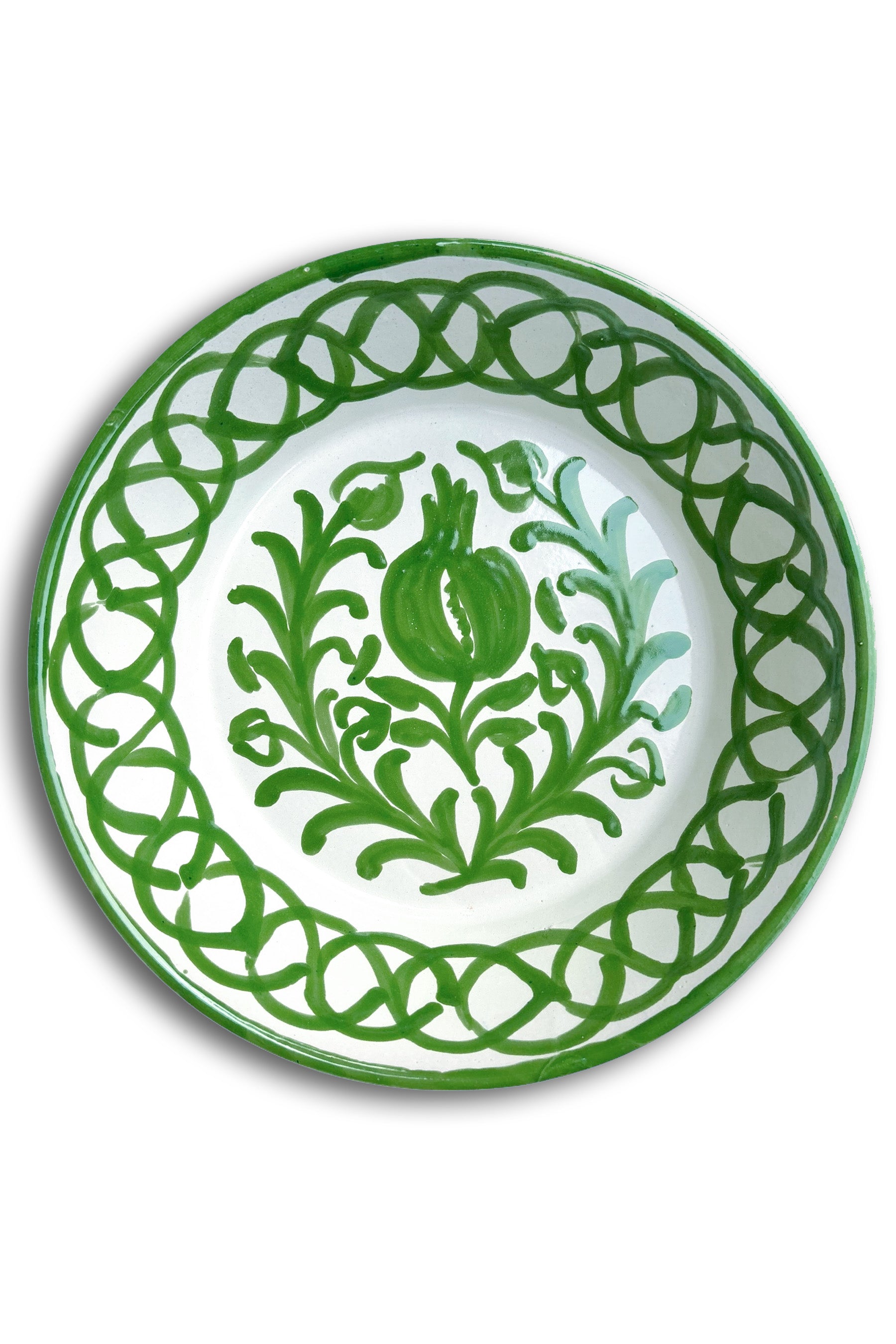 Ceramic Plates & Serving Dishes, Green Pomegranate