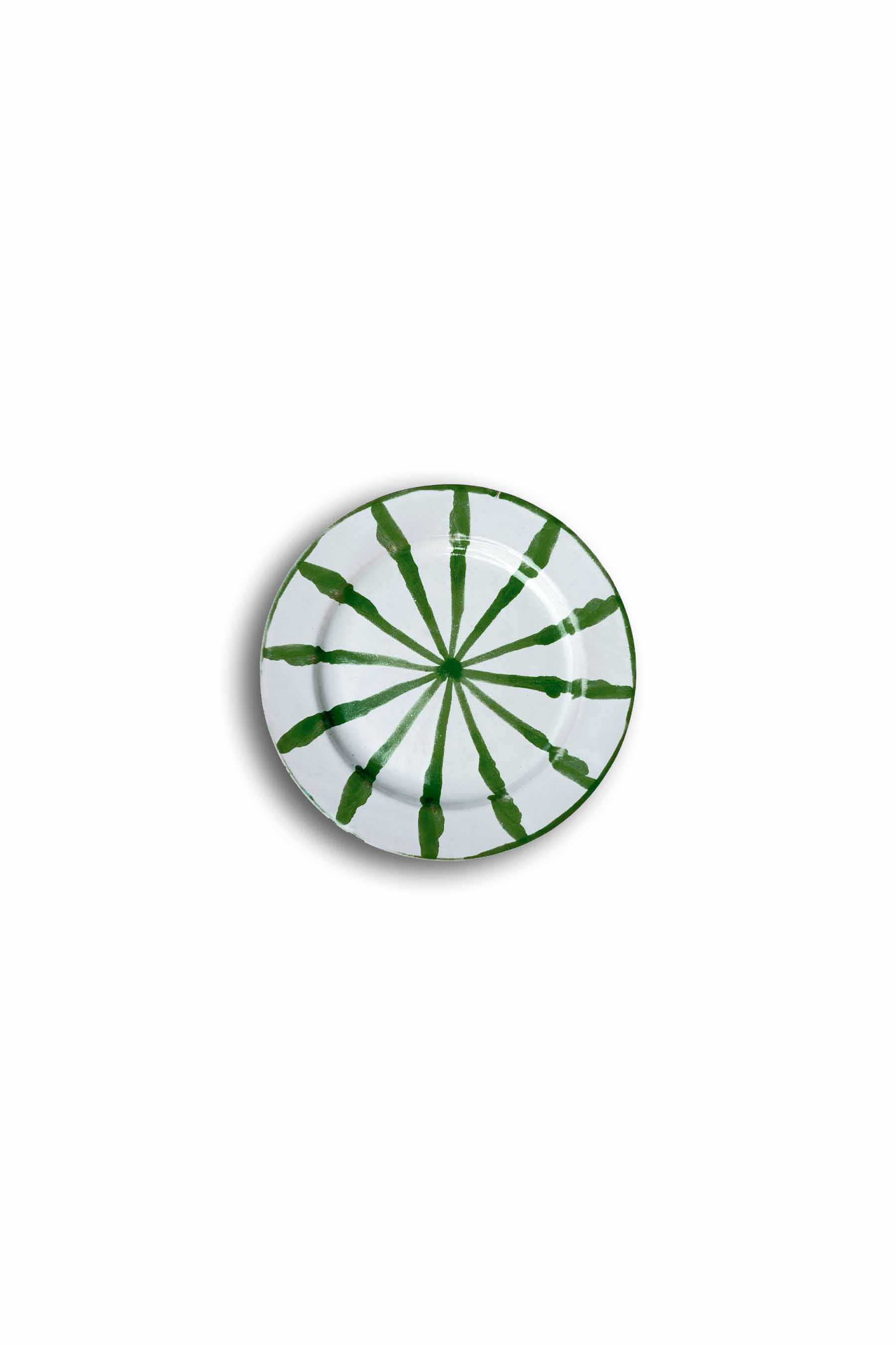 Ceramic Plates & Serving Dishes, Green Stripes