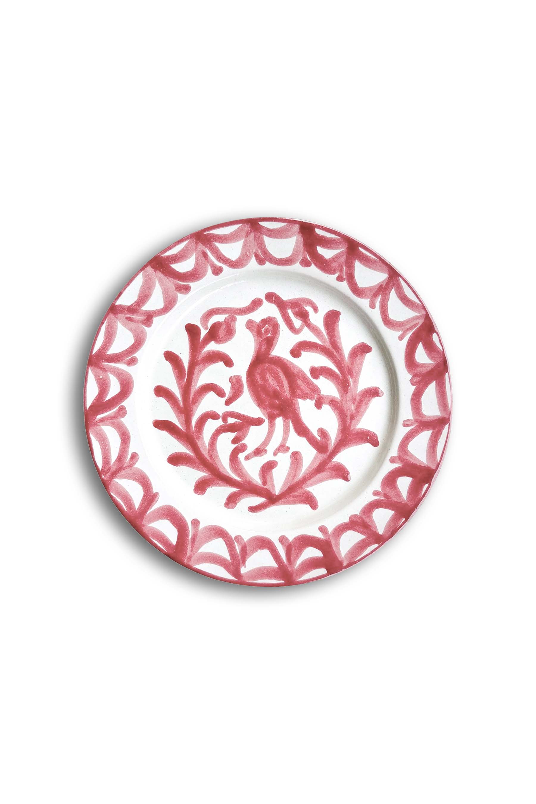 Ceramic Plates & Serving Dishes, Pink Bird