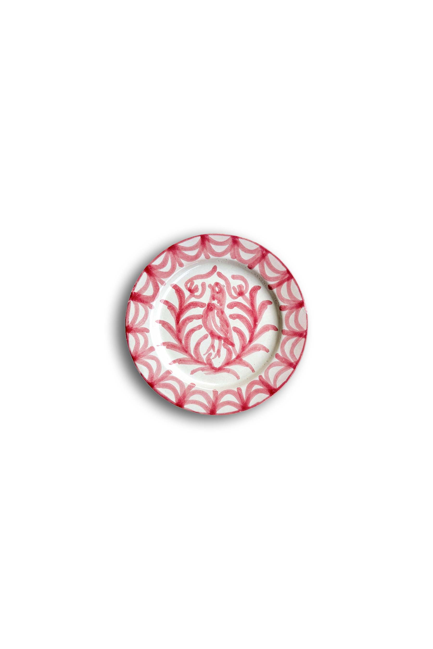 Ceramic Plates & Serving Dishes, Pink Bird