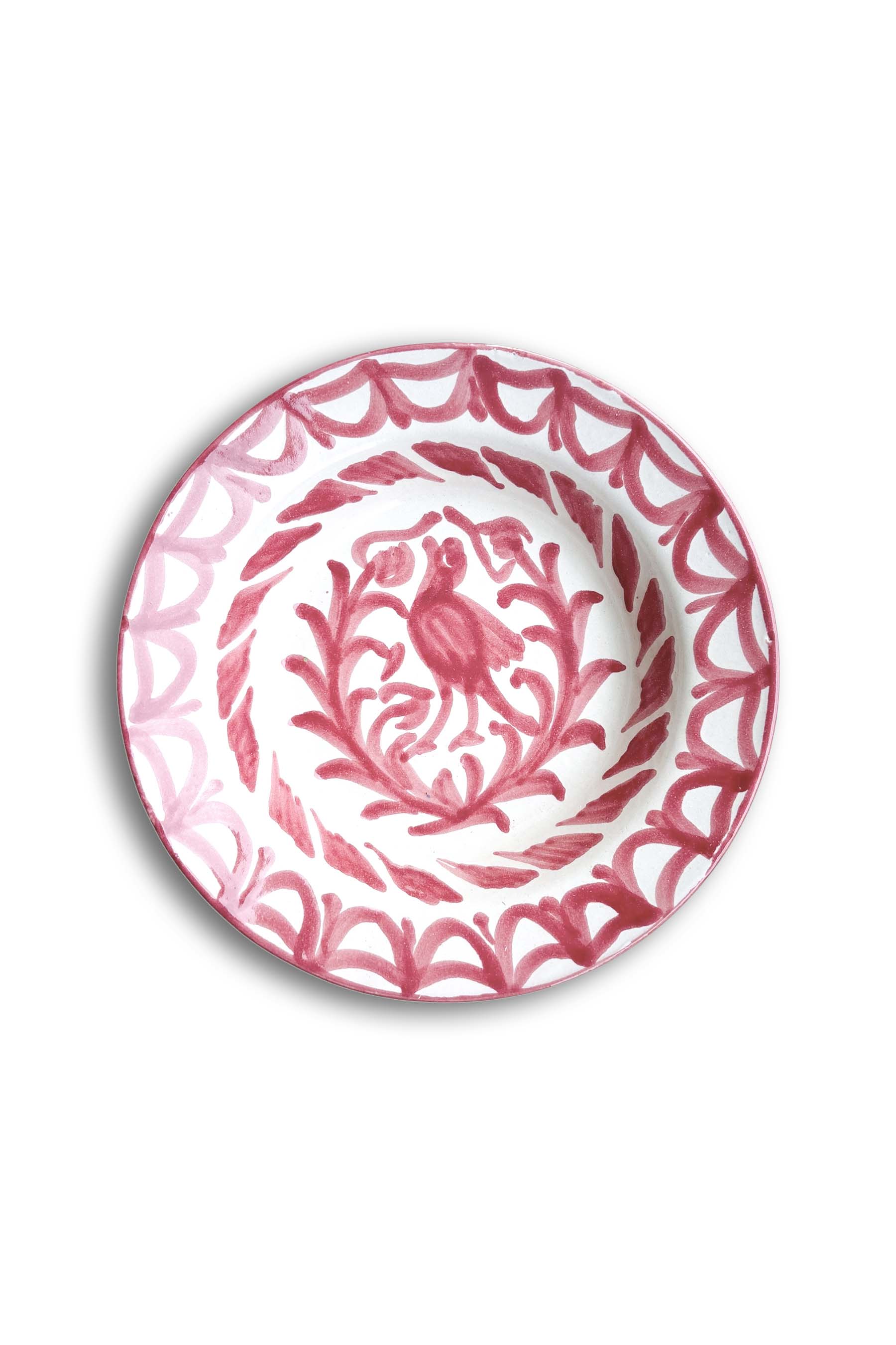Ceramic Plates & Serving Dishes, Pink Bird
