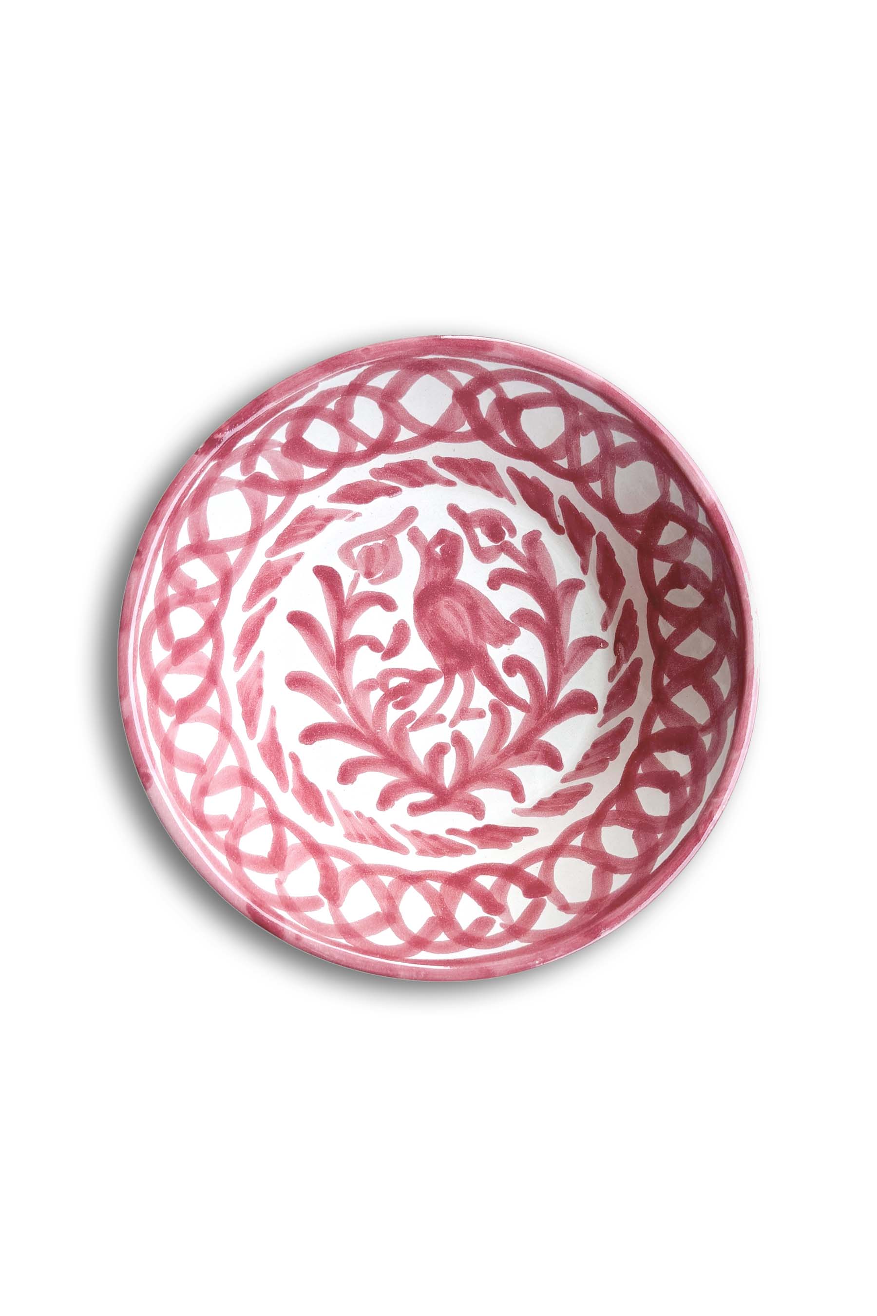 Ceramic Plates & Serving Dishes, Pink Bird
