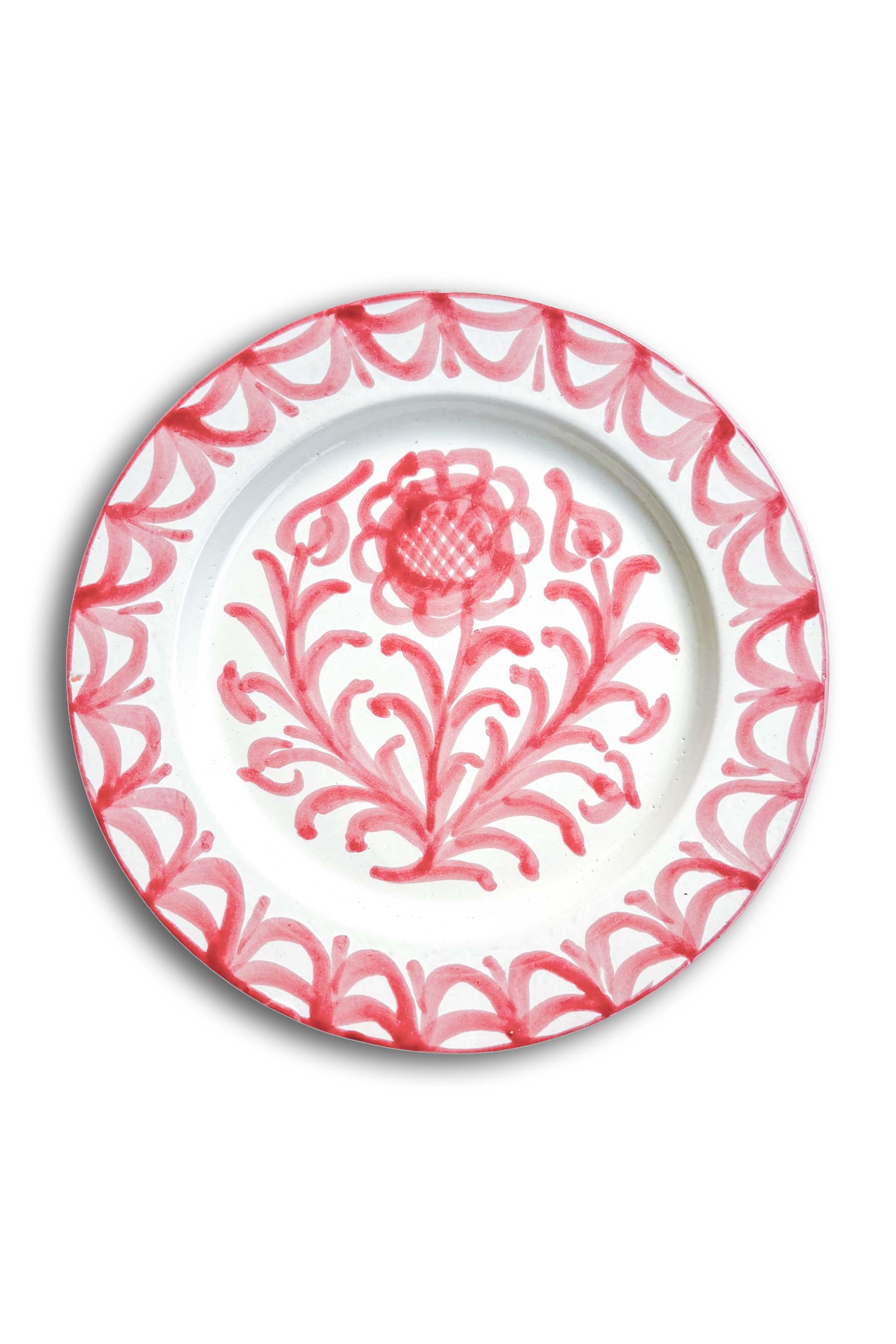 Ceramic Plates & Serving Dishes, Pink Flower
