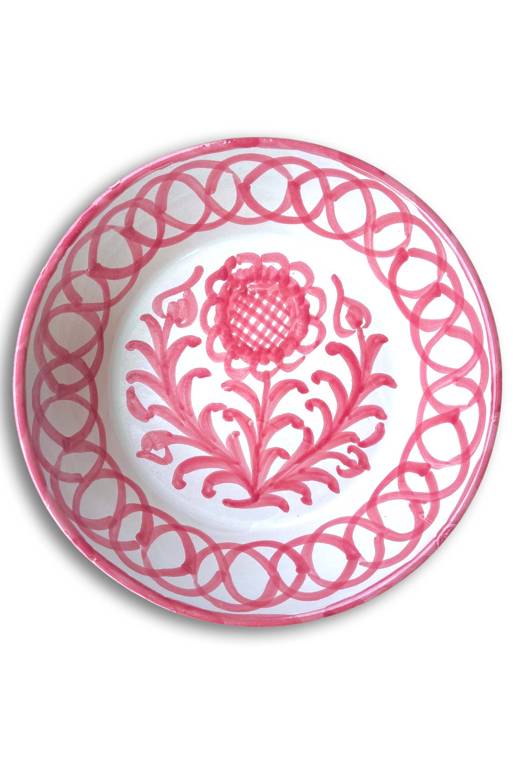 Ceramic Plates & Serving Dishes, Pink Flower