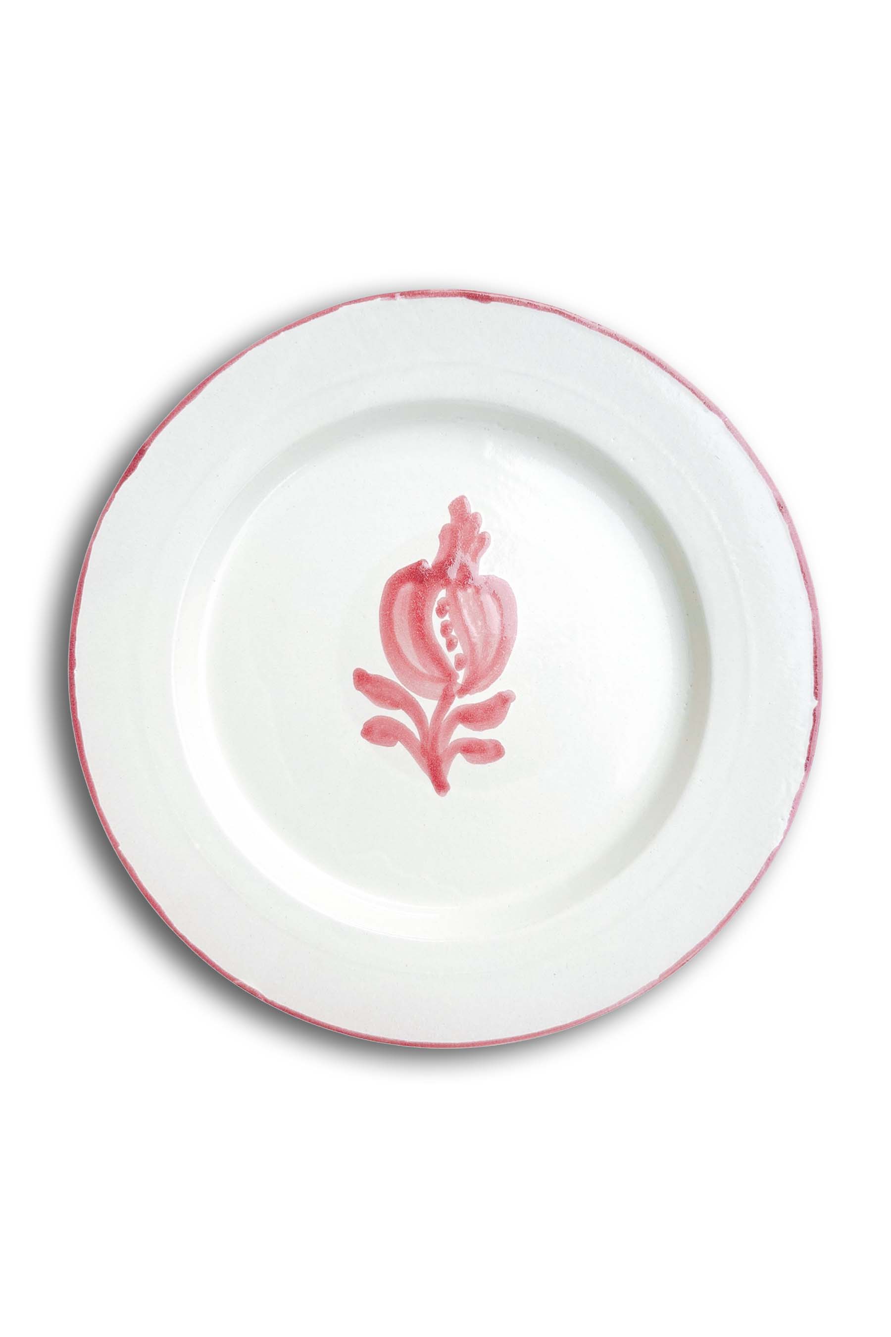 Ceramic Plates & Serving Dishes, Pink Pomegranate Simple