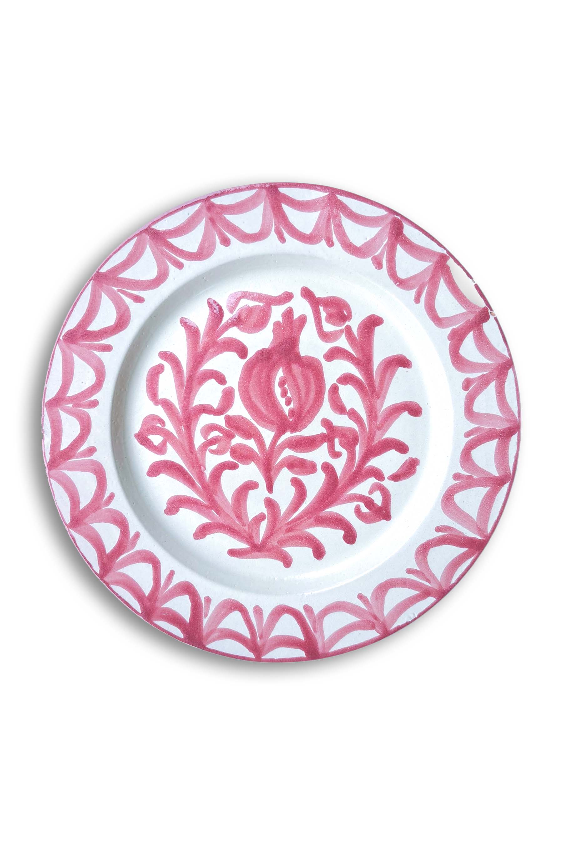 Ceramic Plates & Serving Dishes, Pink Pomegranate