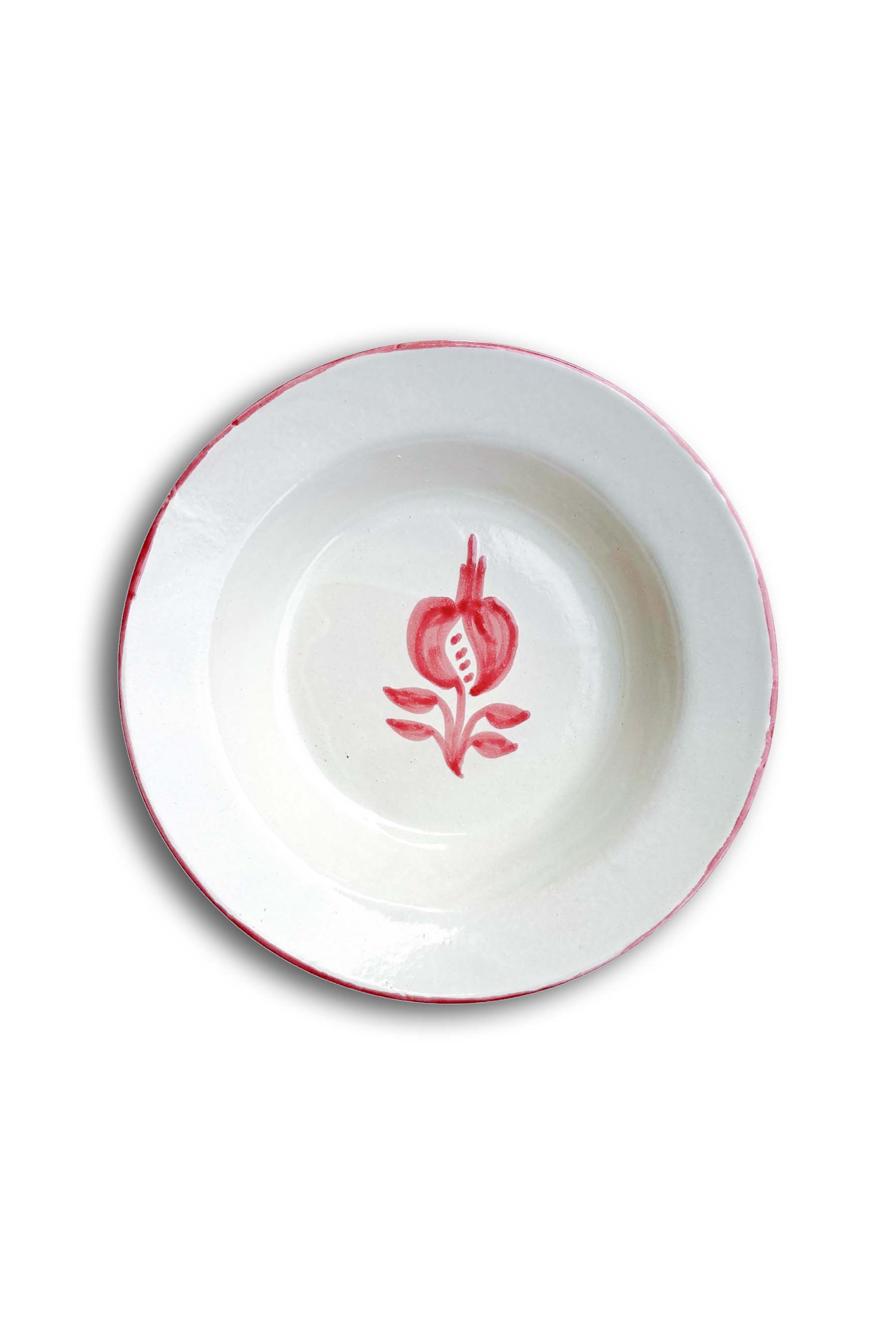 Ceramic Plates & Serving Dishes, Pink Pomegranate Simple