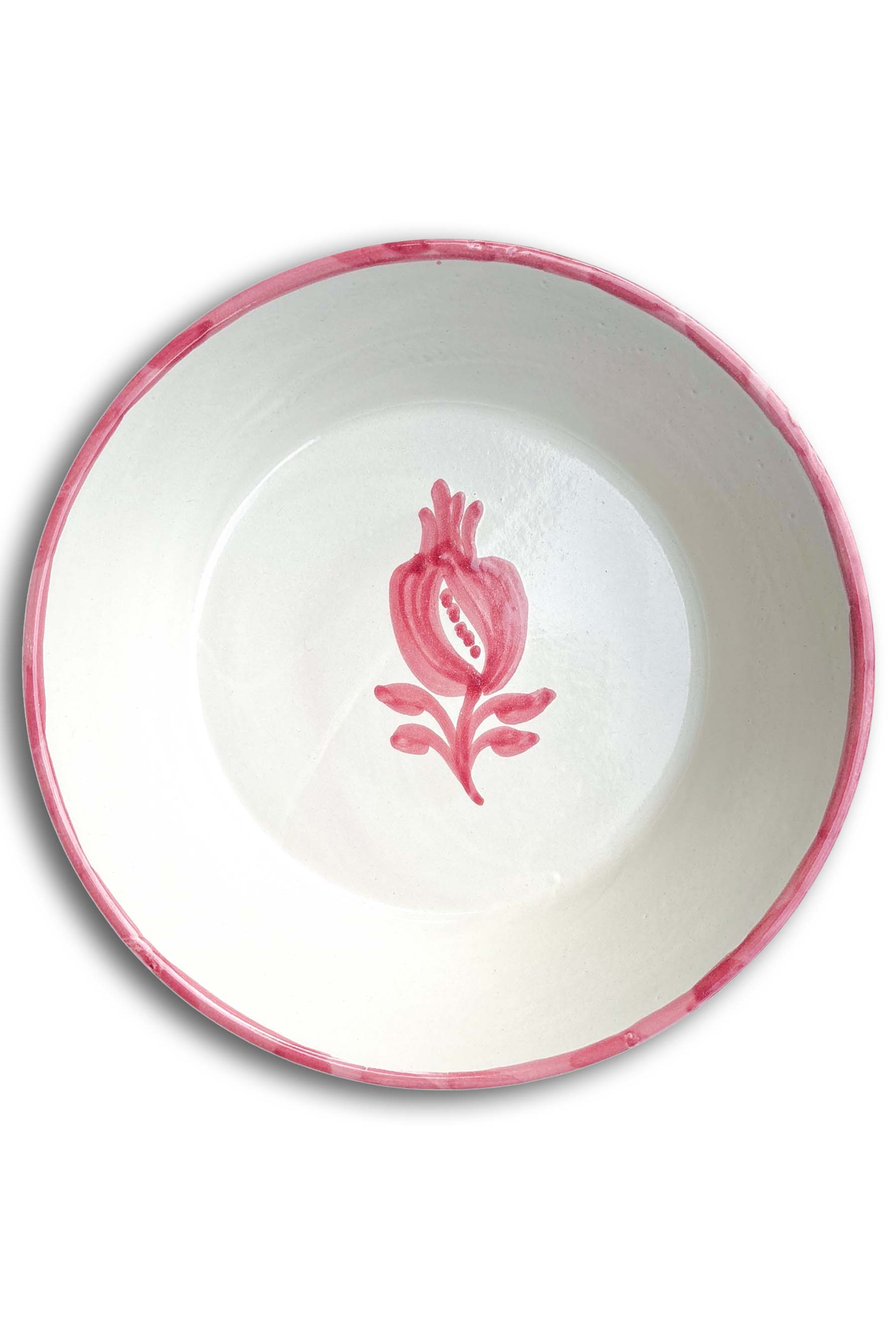 Ceramic Plates & Serving Dishes, Pink Pomegranate Simple