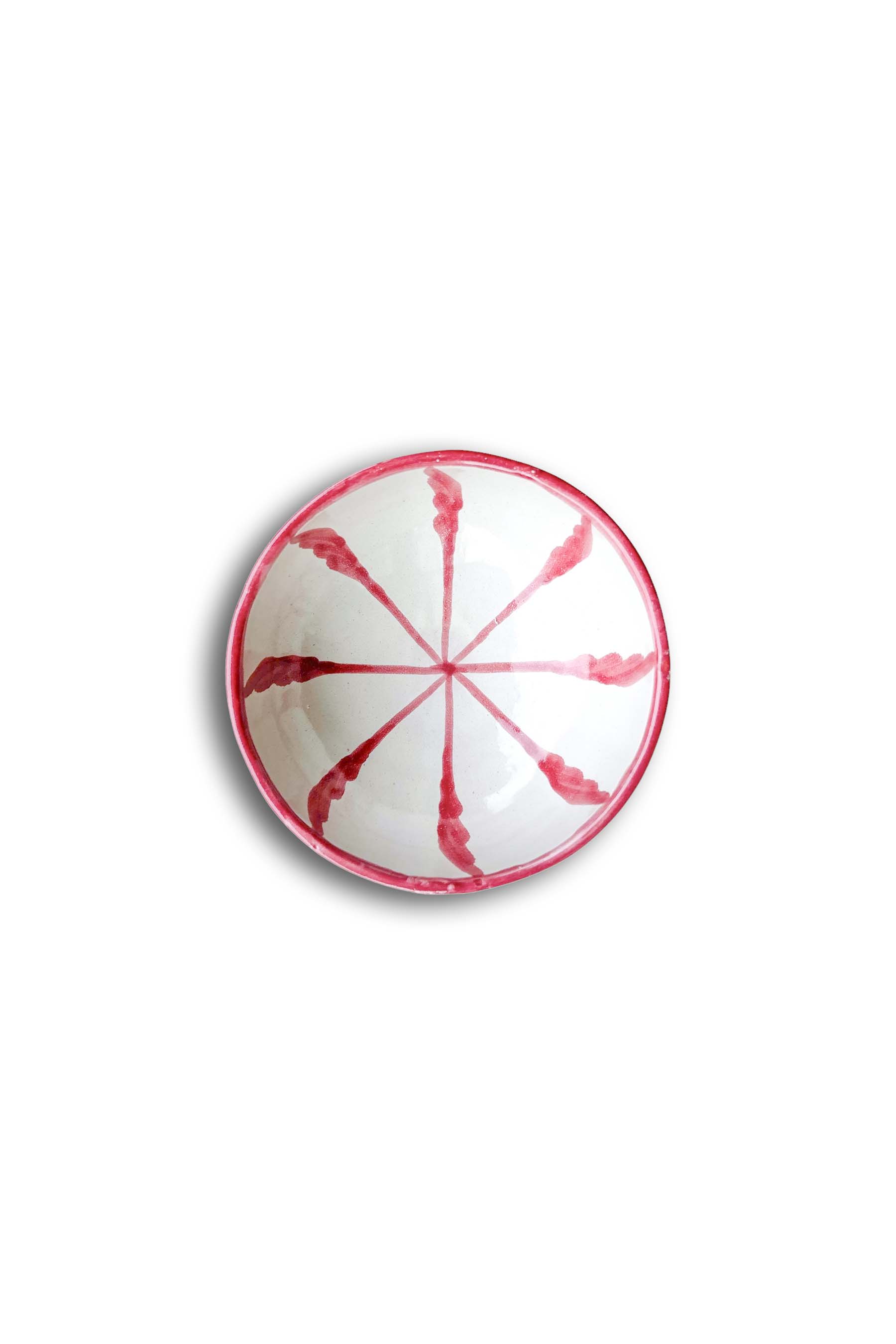 Ceramic Plates & Serving Dishes, Pink Stripes