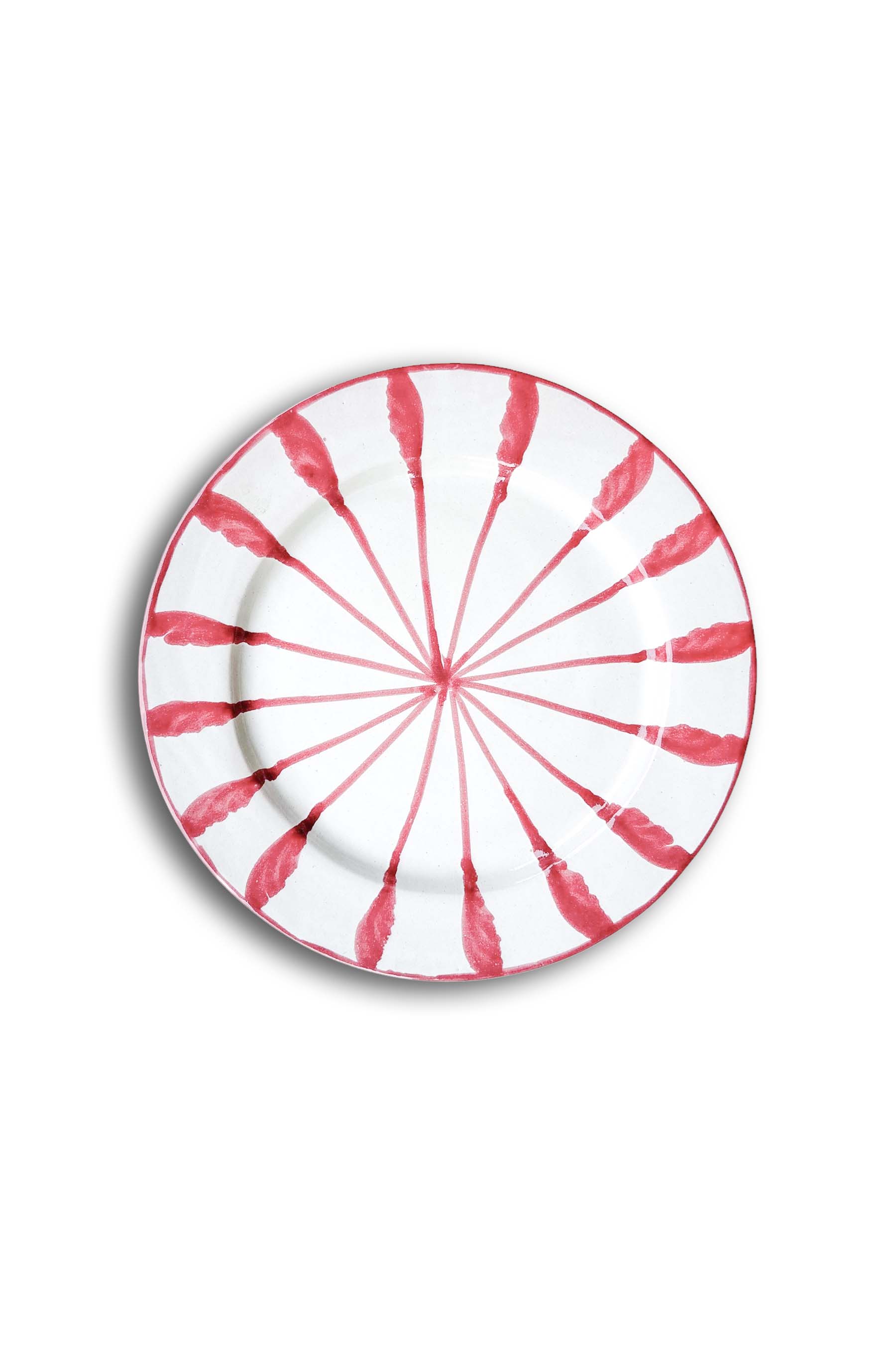 Ceramic Plates & Serving Dishes, Pink Stripes